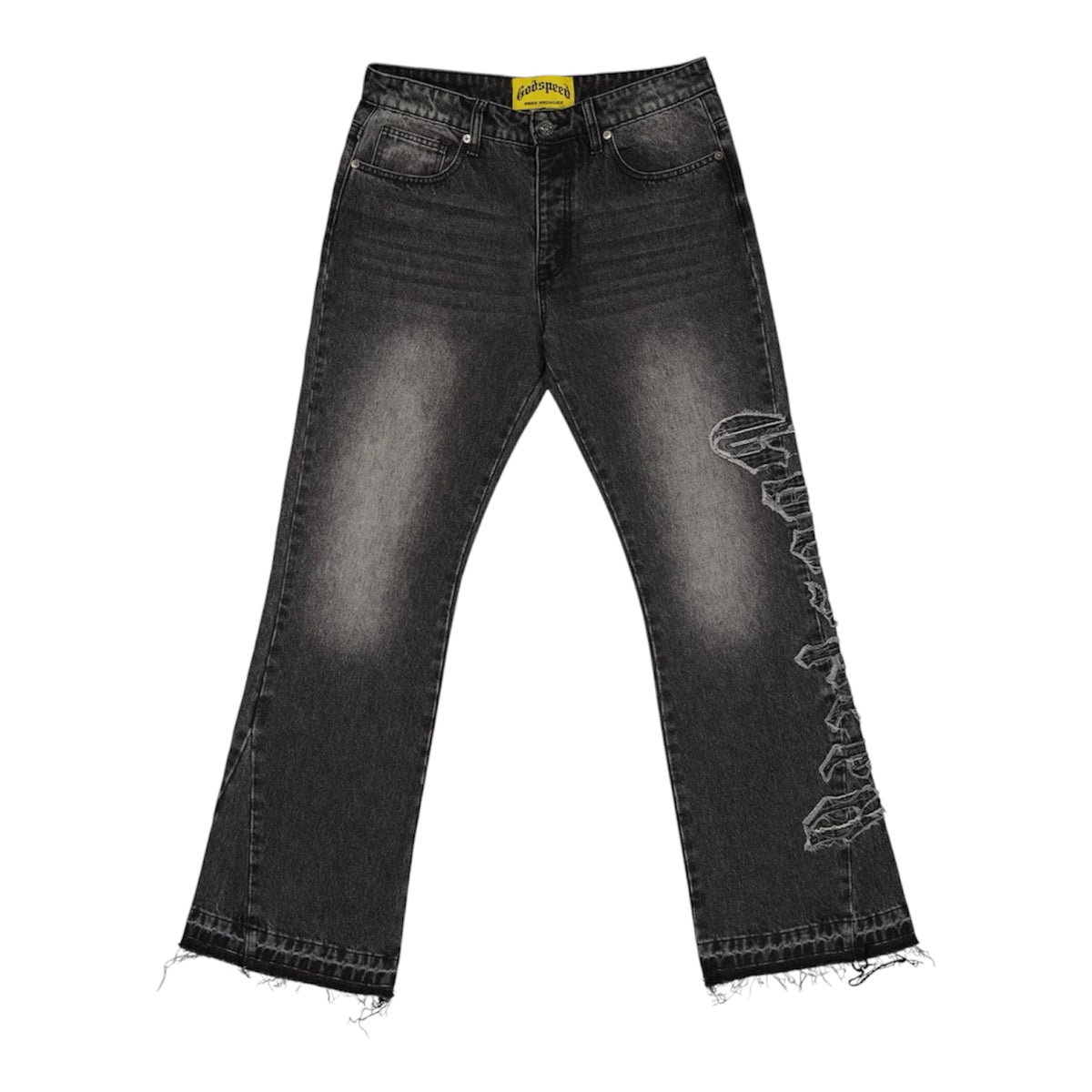 Denim Flared Godspeed OG Logo Grey Wash