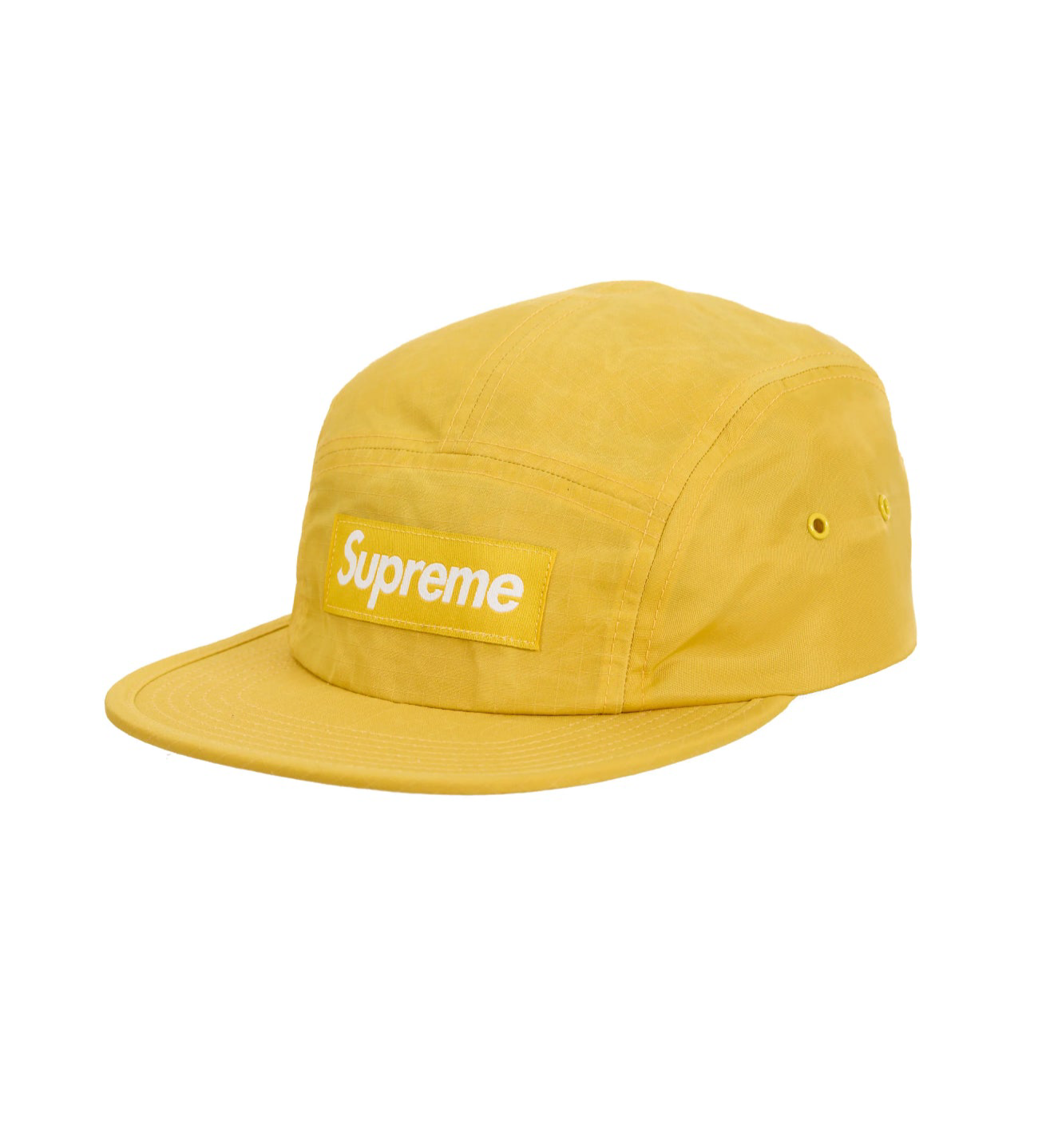 Supreme Waxed Ripstop Camp Cap Yellow