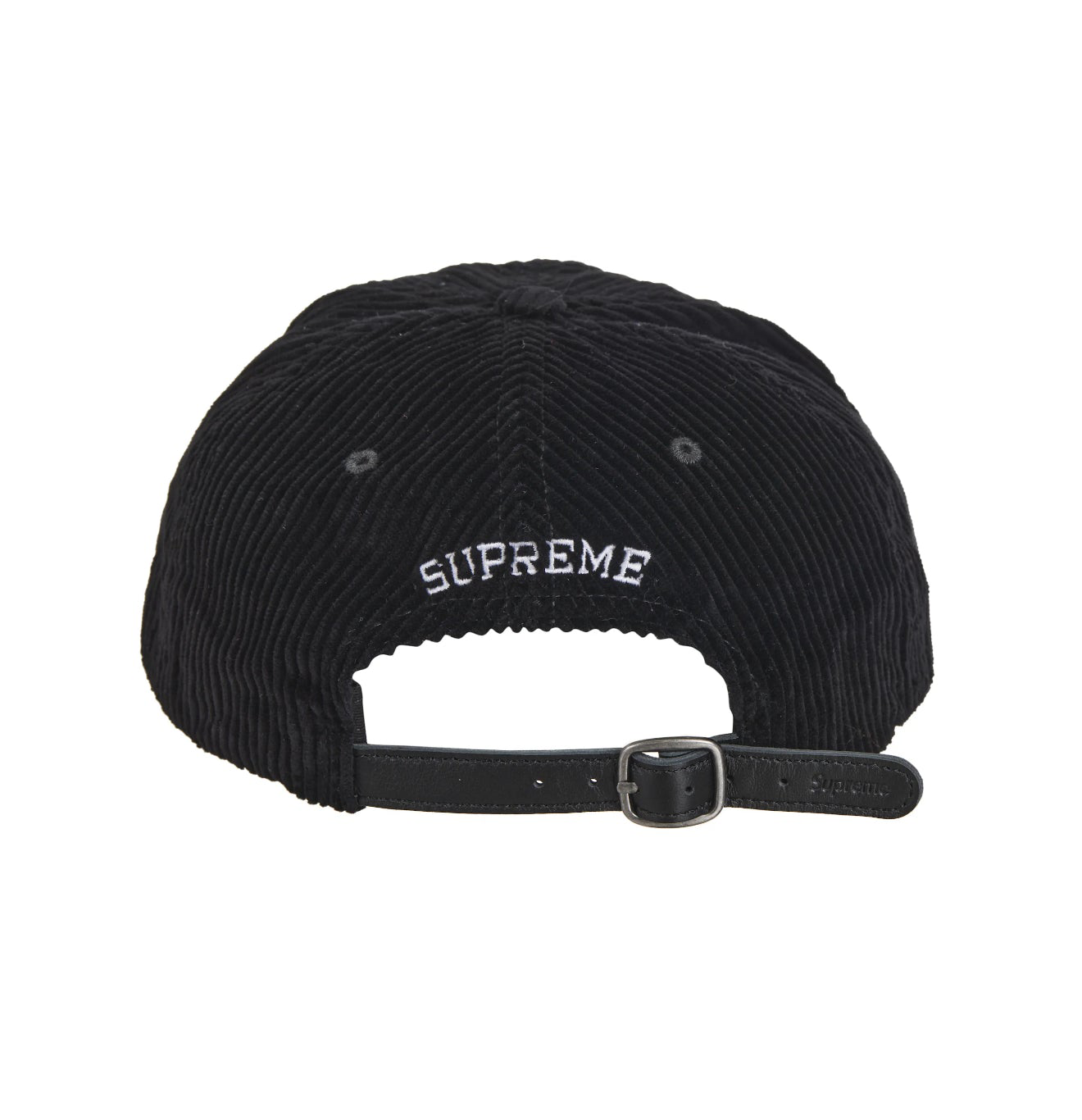 Supreme Corduroy S Logo 6-Panel Black (FW24)