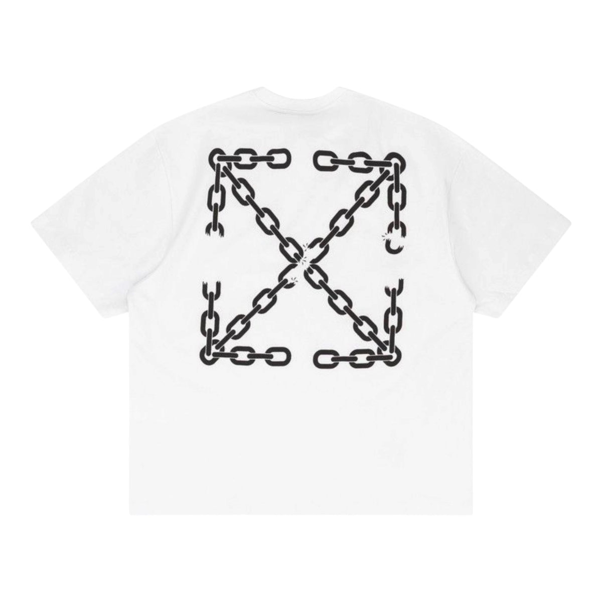 OFF-WHITE Chain Arrow Skate Short-Sleeve T-Shirt White — 2