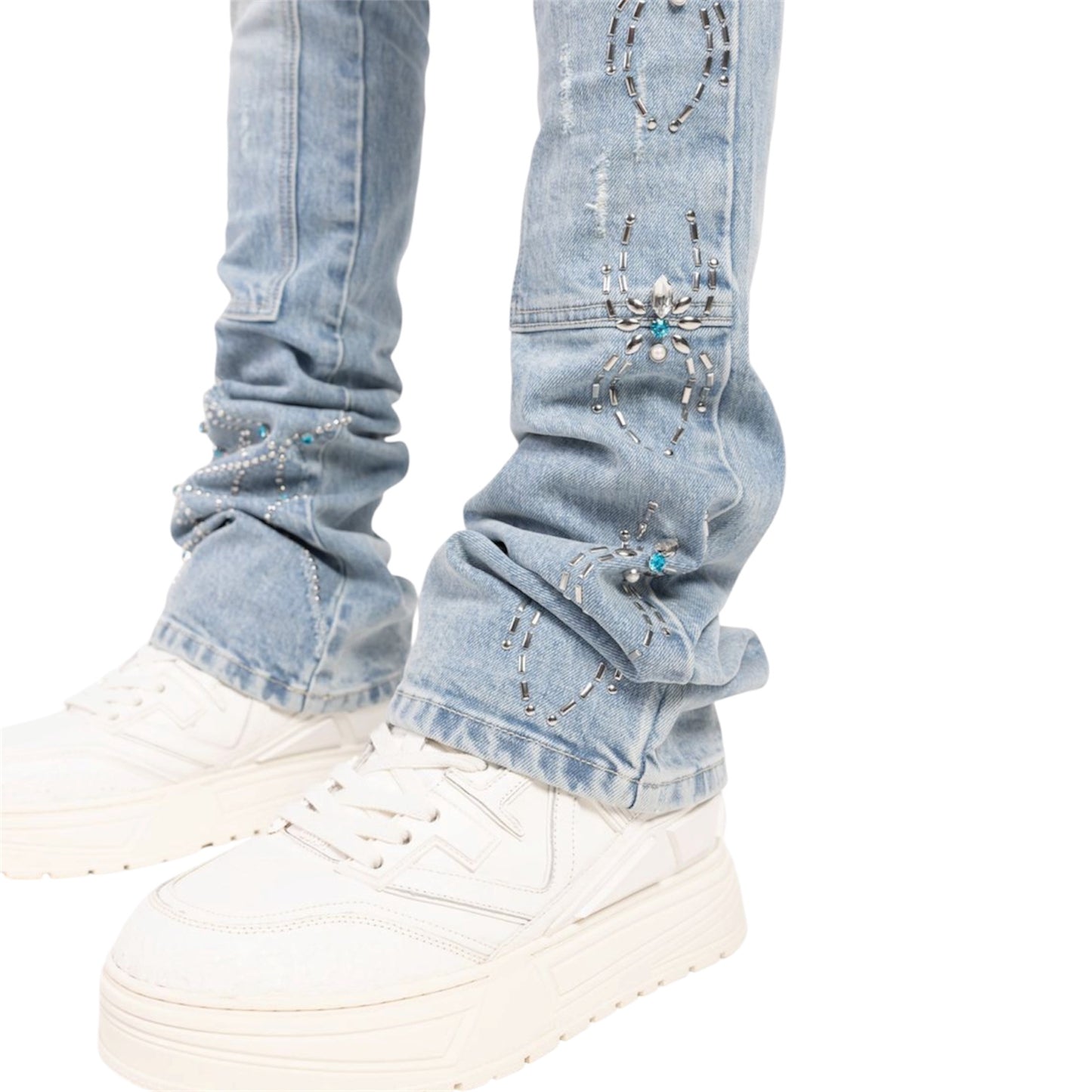 Denim Guapi Aqua Blue Spider