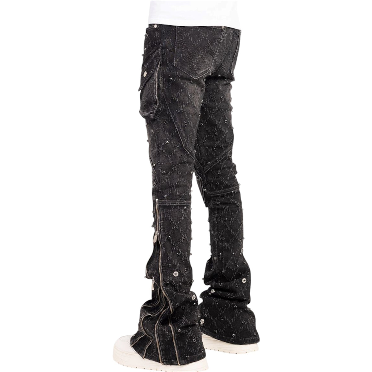 Denim Guapi Obsidian Black Coffin Arc Embellished — 6