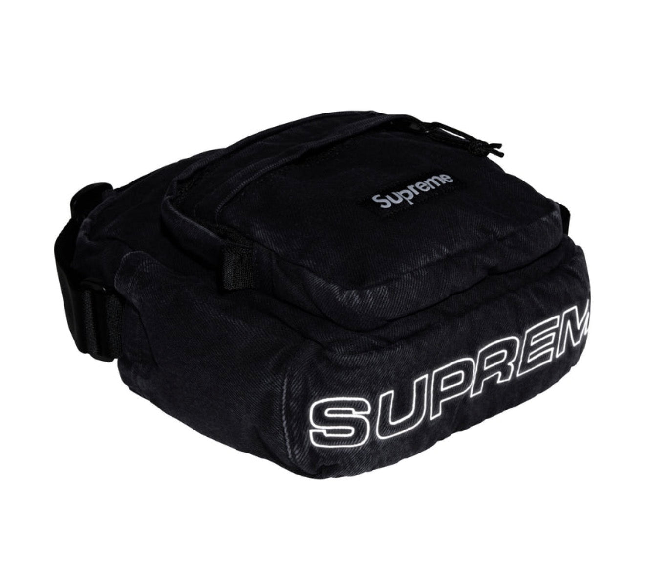 Supreme Denim Shoulder Bag Black