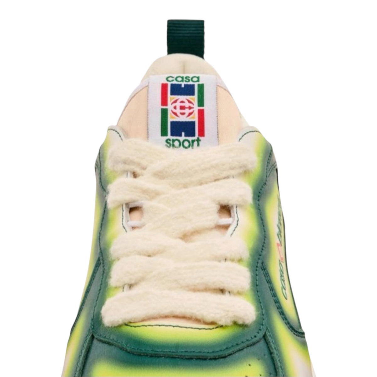 Casablanca Sneakers Leather Court Green Fade — 5