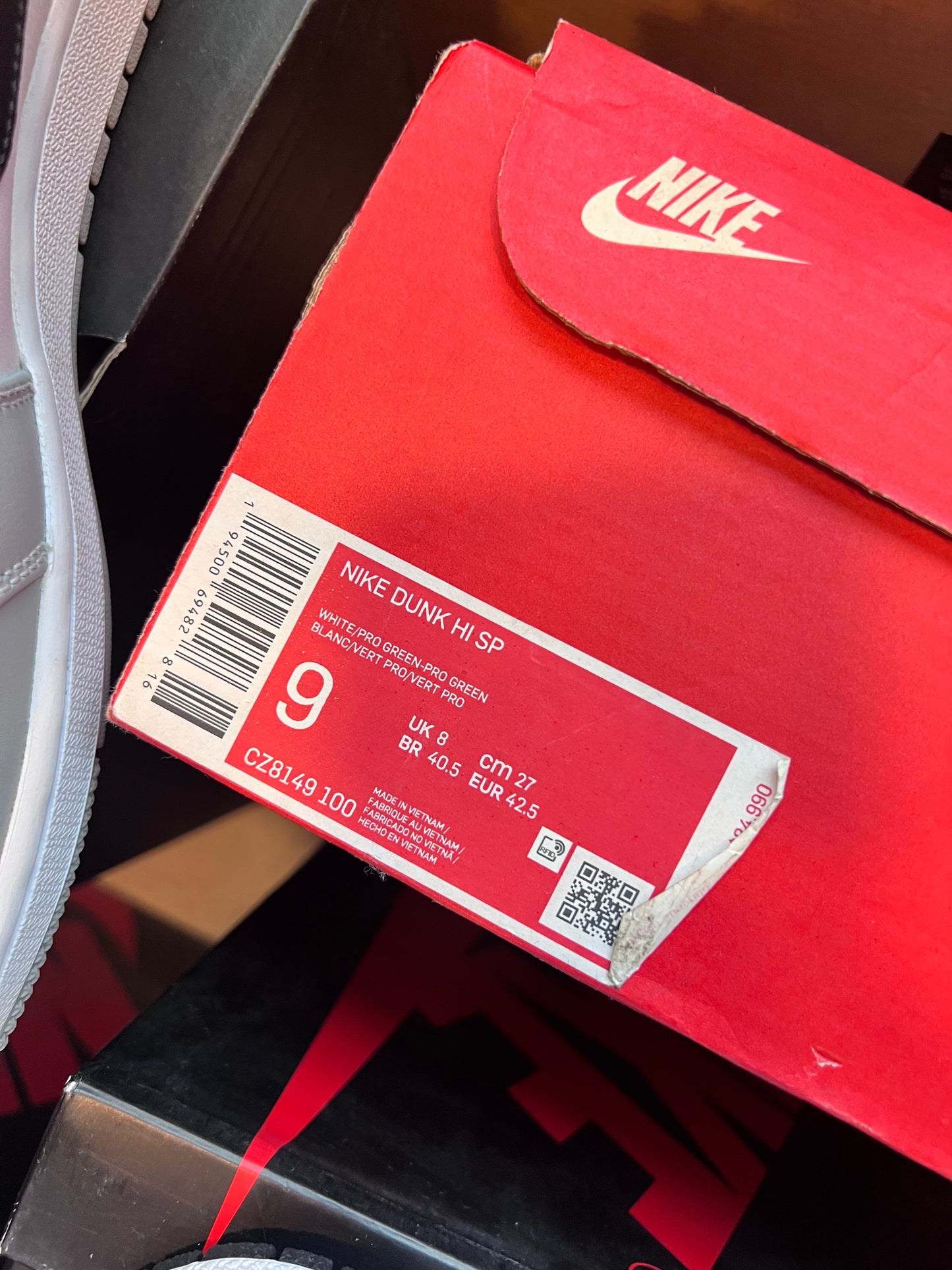 Nike Dunk High Spartan Green