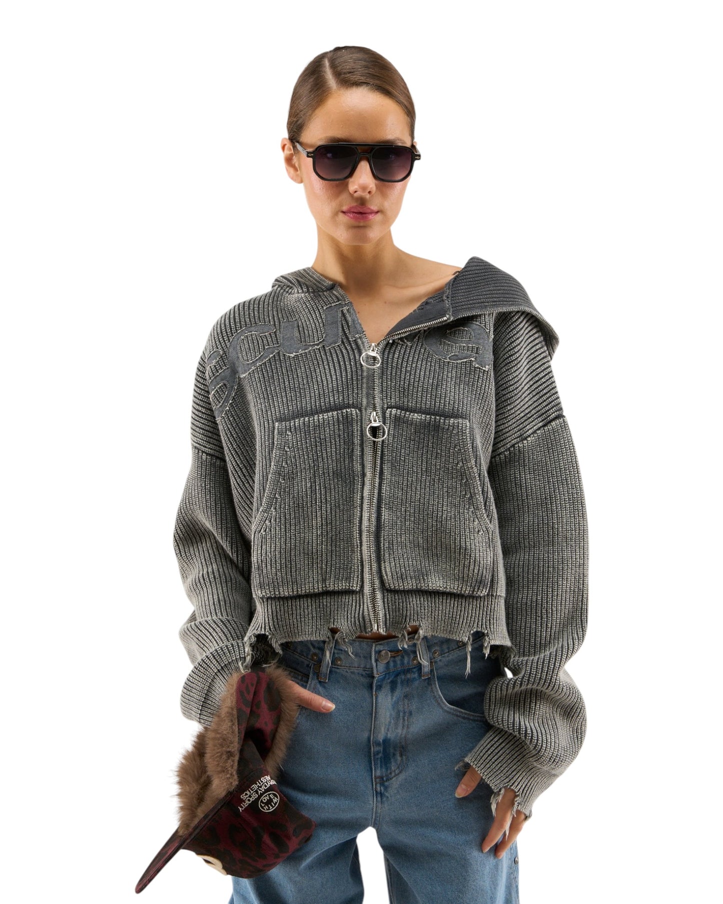 Scuffers New Light Dark Buzz Knit Zipper