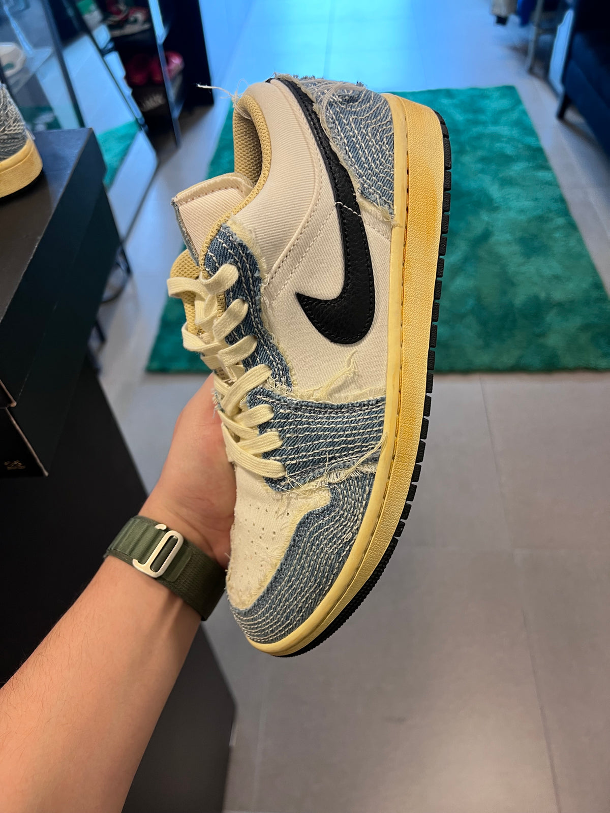 Jordan 1 Low SE WRMK Sashiko Denim (USADA) — 2