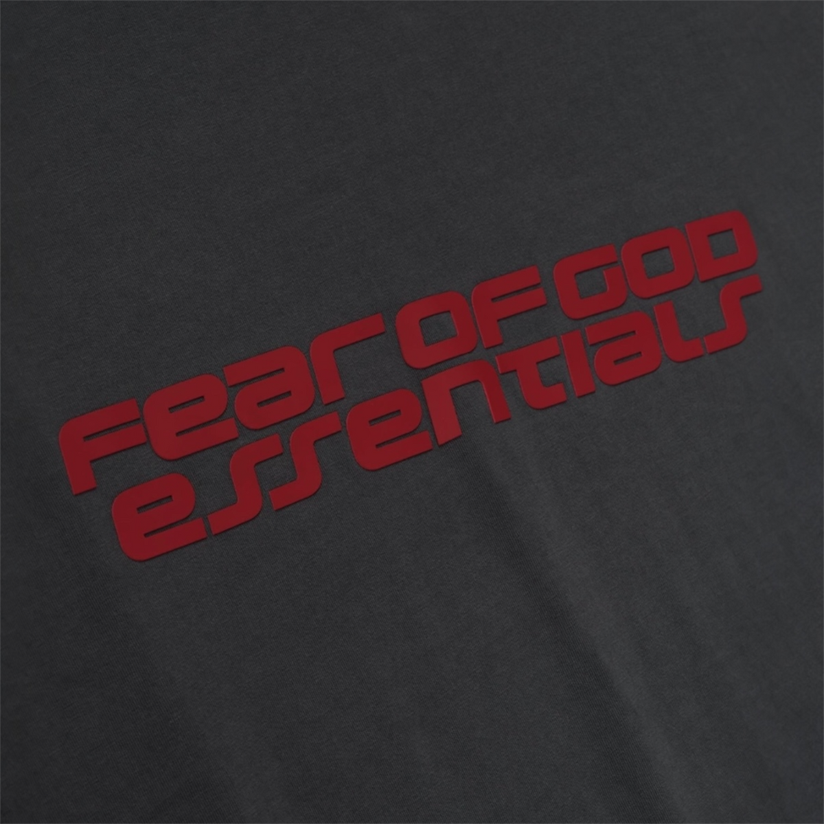 Fear of God Essentials 90s Grey/Red Tee — 3