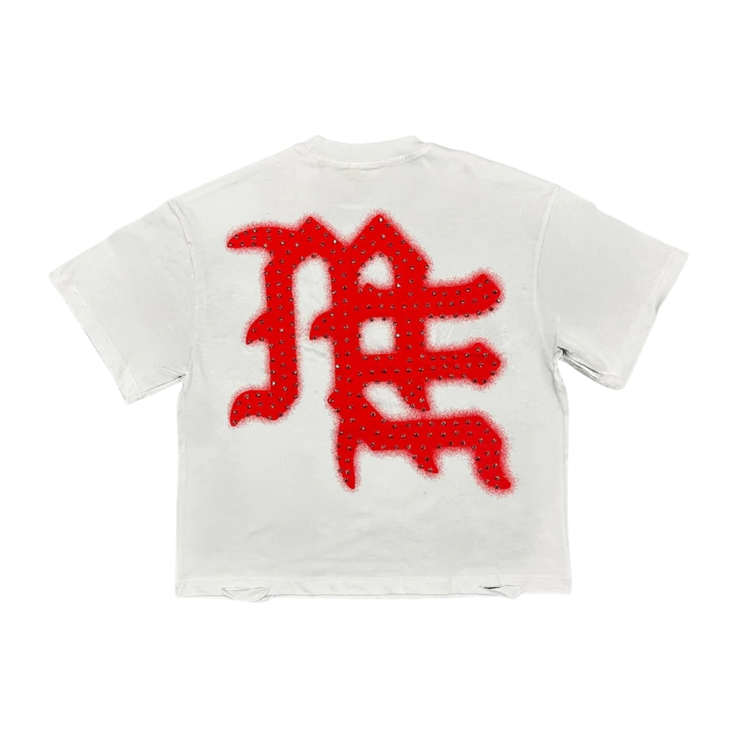 T-Shirt Mixed Emotion Red End Rhinestonee
