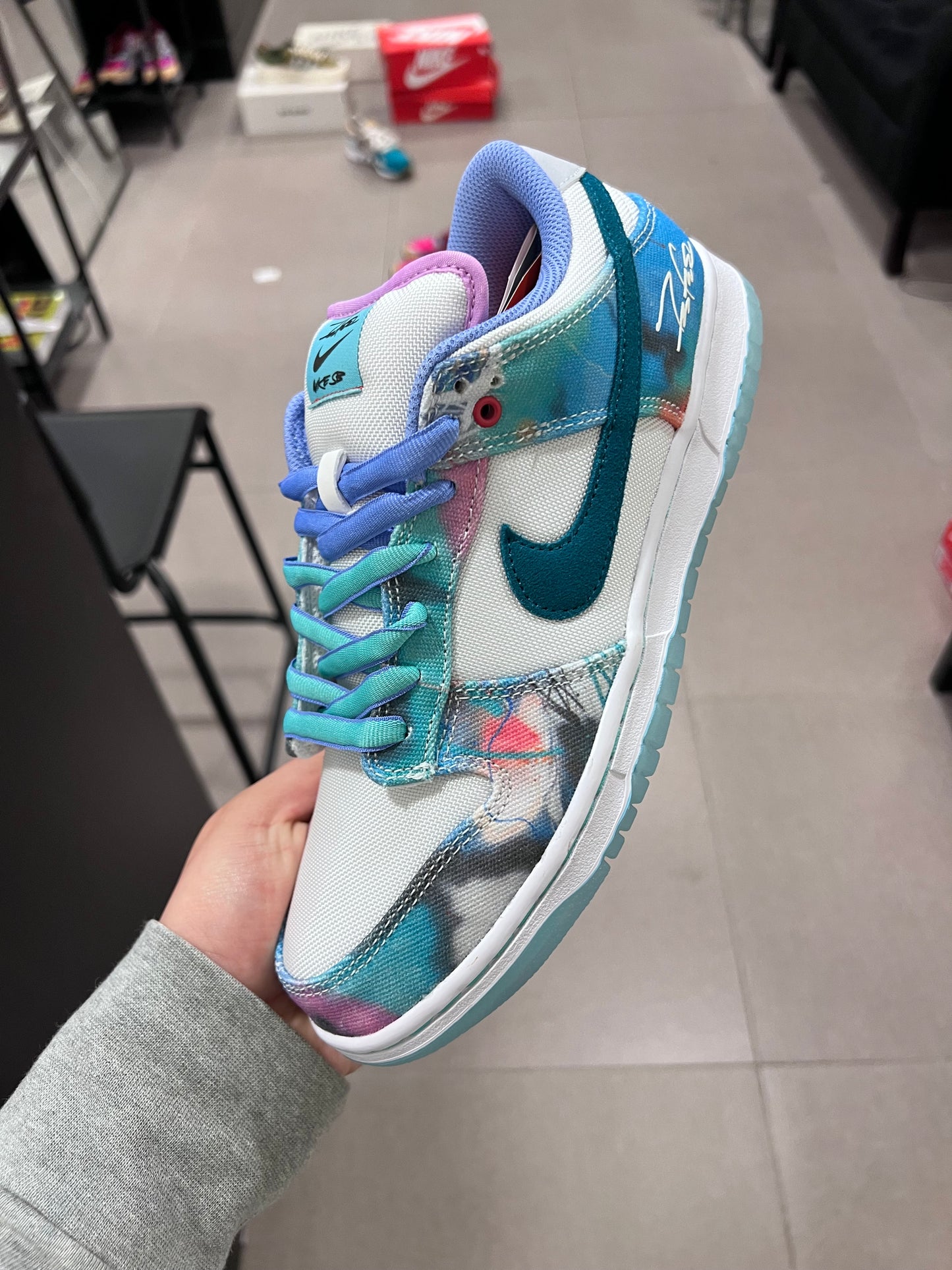 Nike SB Dunk Low Futura Laboratories Bleached Aqua