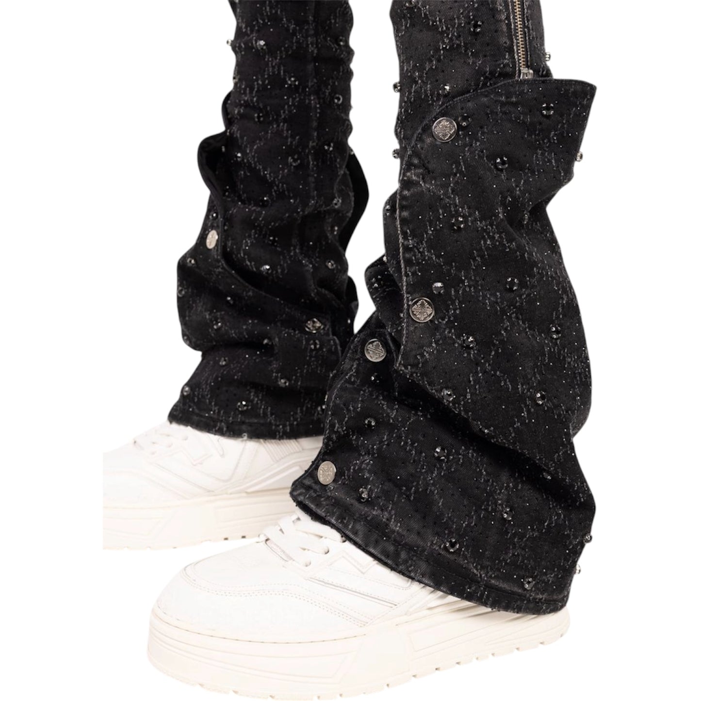 Denim GP Obsidian Black Coffin Arc Embellished