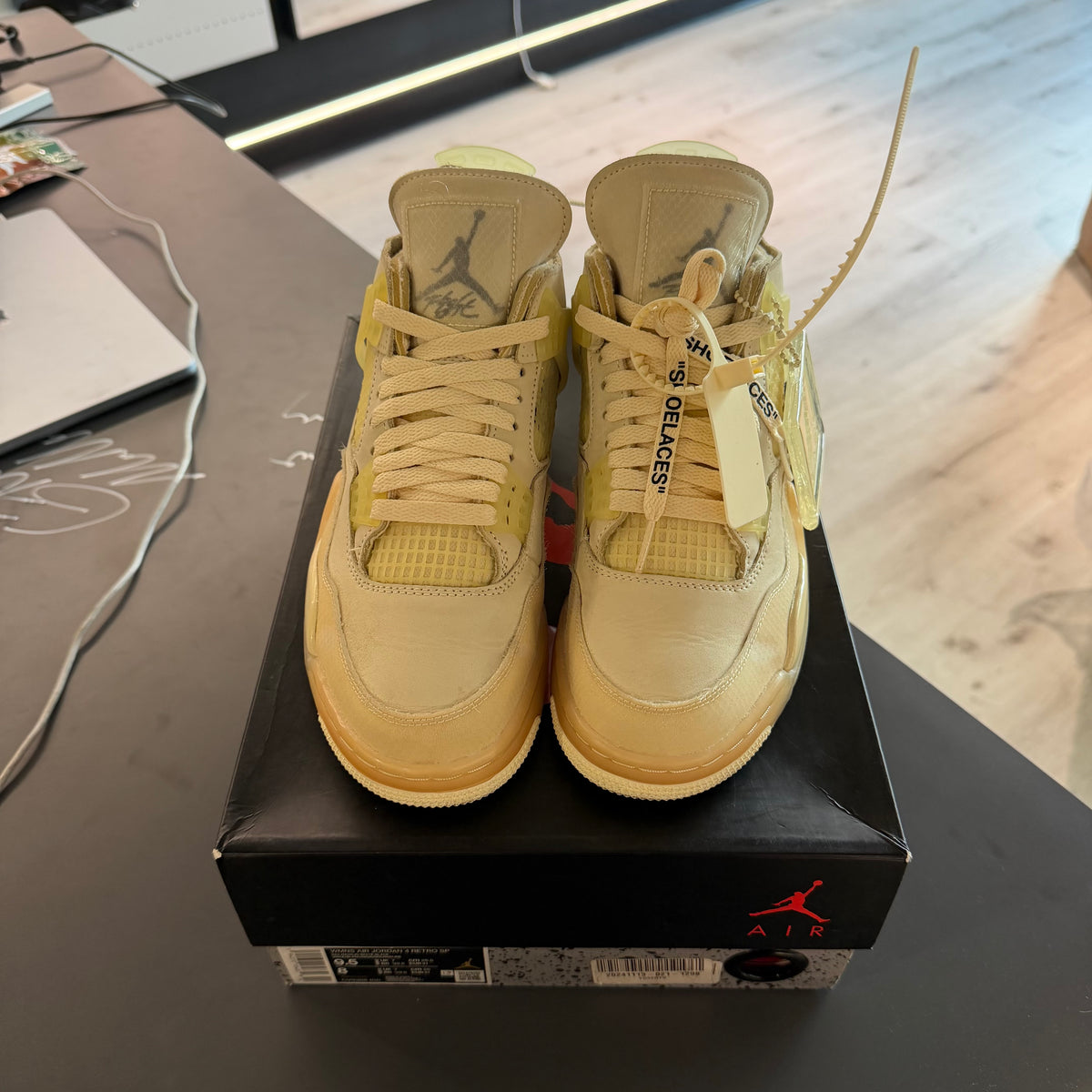 Jordan 4 Retro Off-White Sail (WMNS) — 2