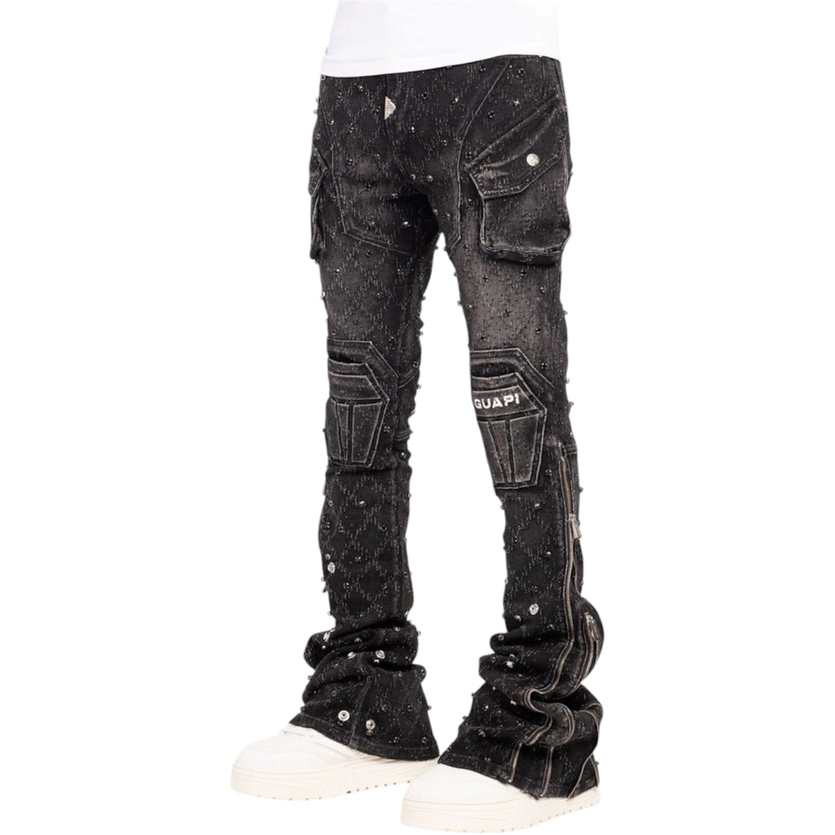 Denim Guapi Obsidian Black Coffin Arc Embellished — 9