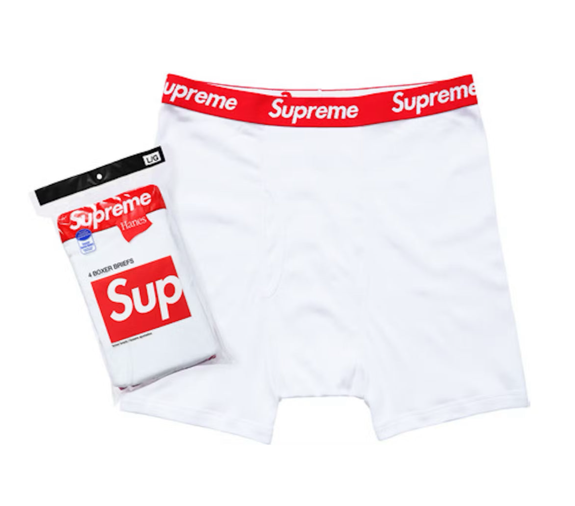 Supreme Hanes Boxer White
