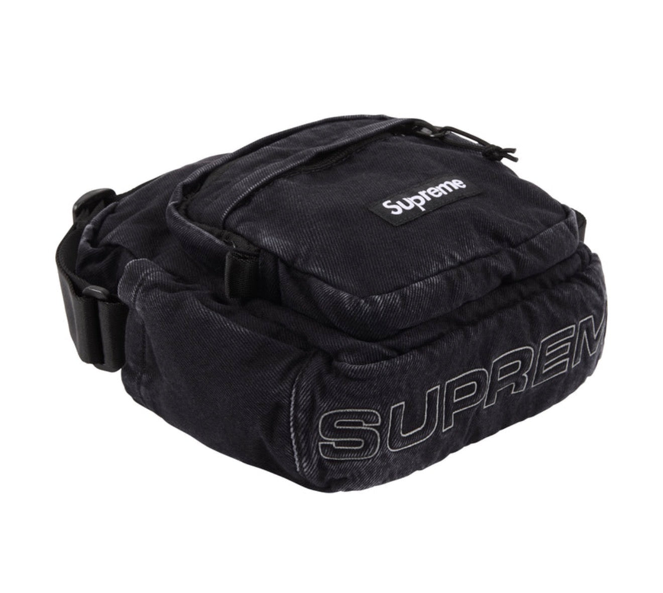 Supreme Denim Shoulder Bag Black