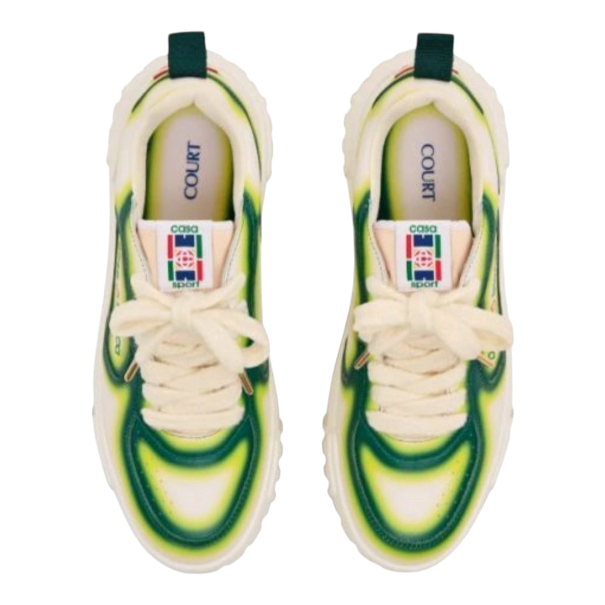 Casablanca Sneakers Leather Court Green Fade — 3