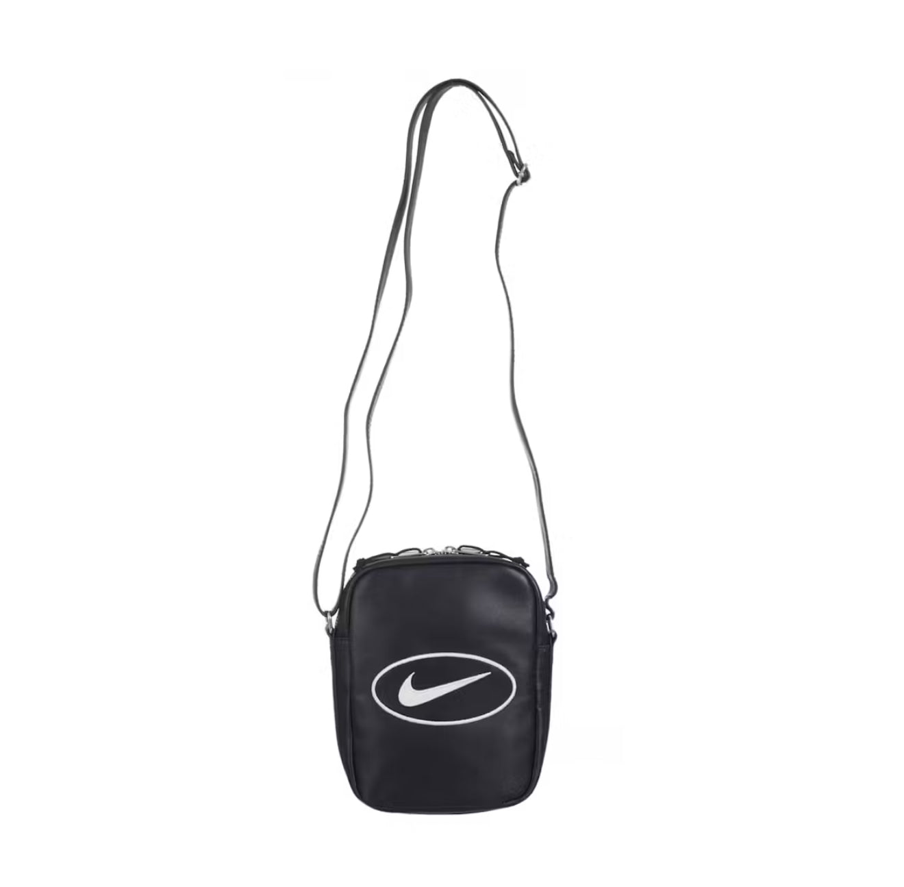 Supreme Nike Leather Shoulder Bag Black