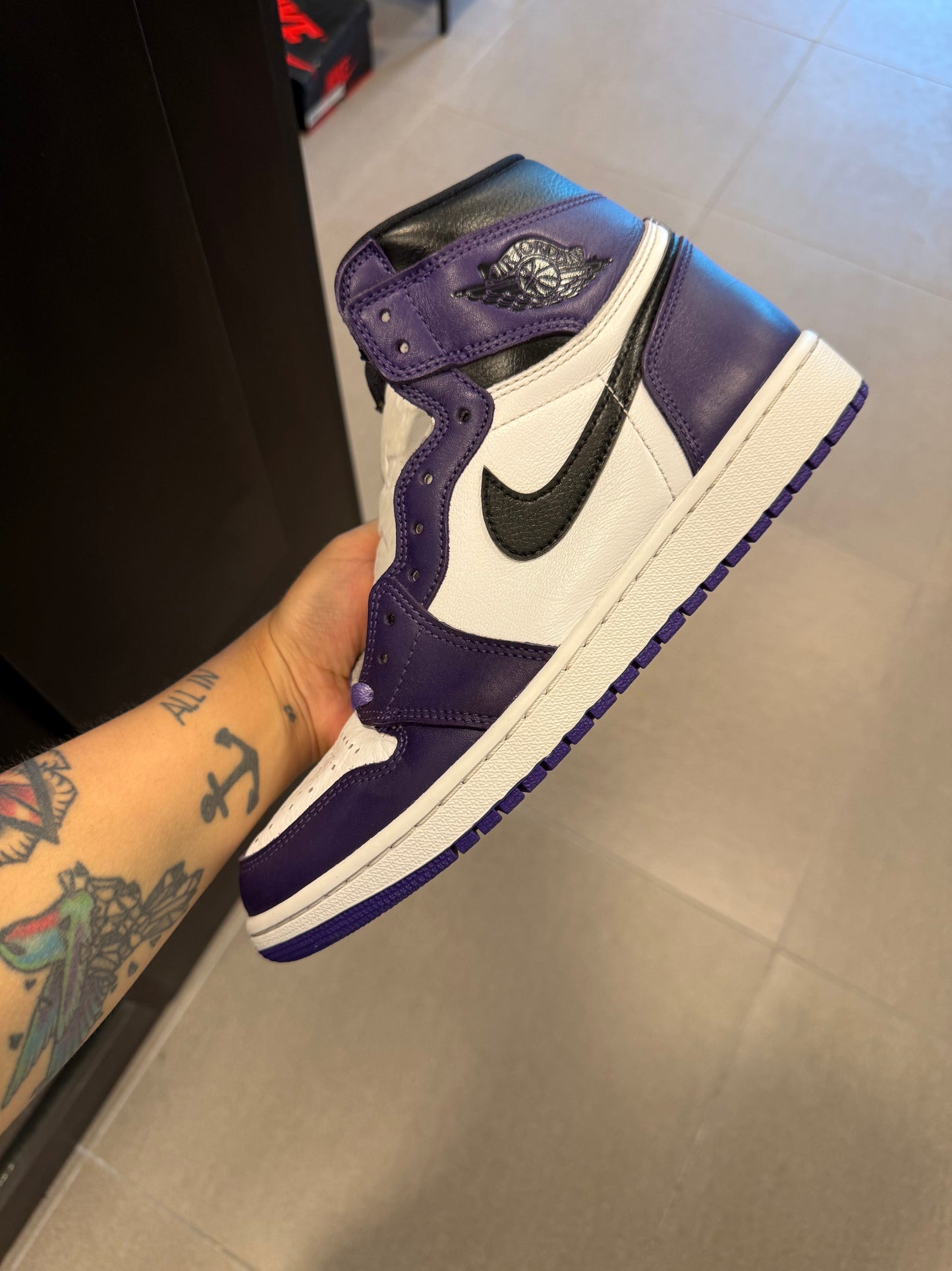 Jordan 1 Retro High Court Purple White