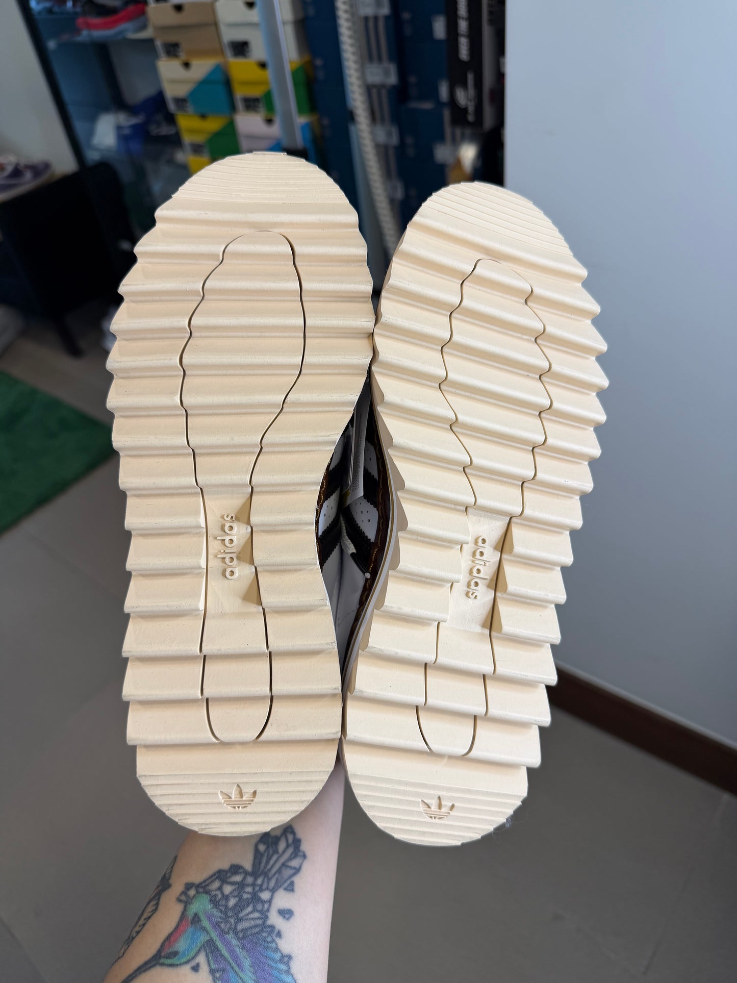 Adidas Superstar CLOT by Edison Chen White Crystal Sand