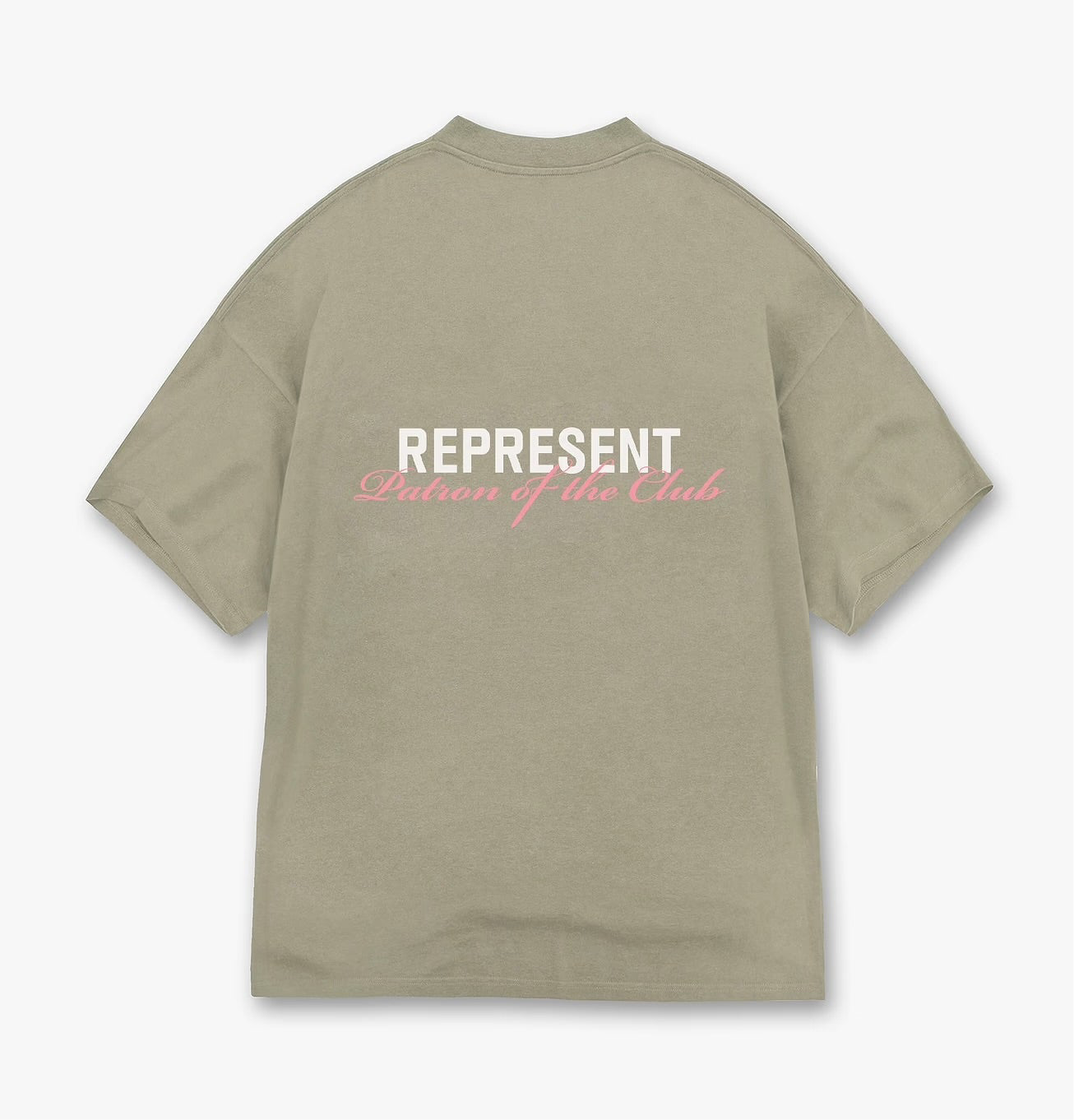 Represent Patron Of The Club T-Shirt Khaki Pink