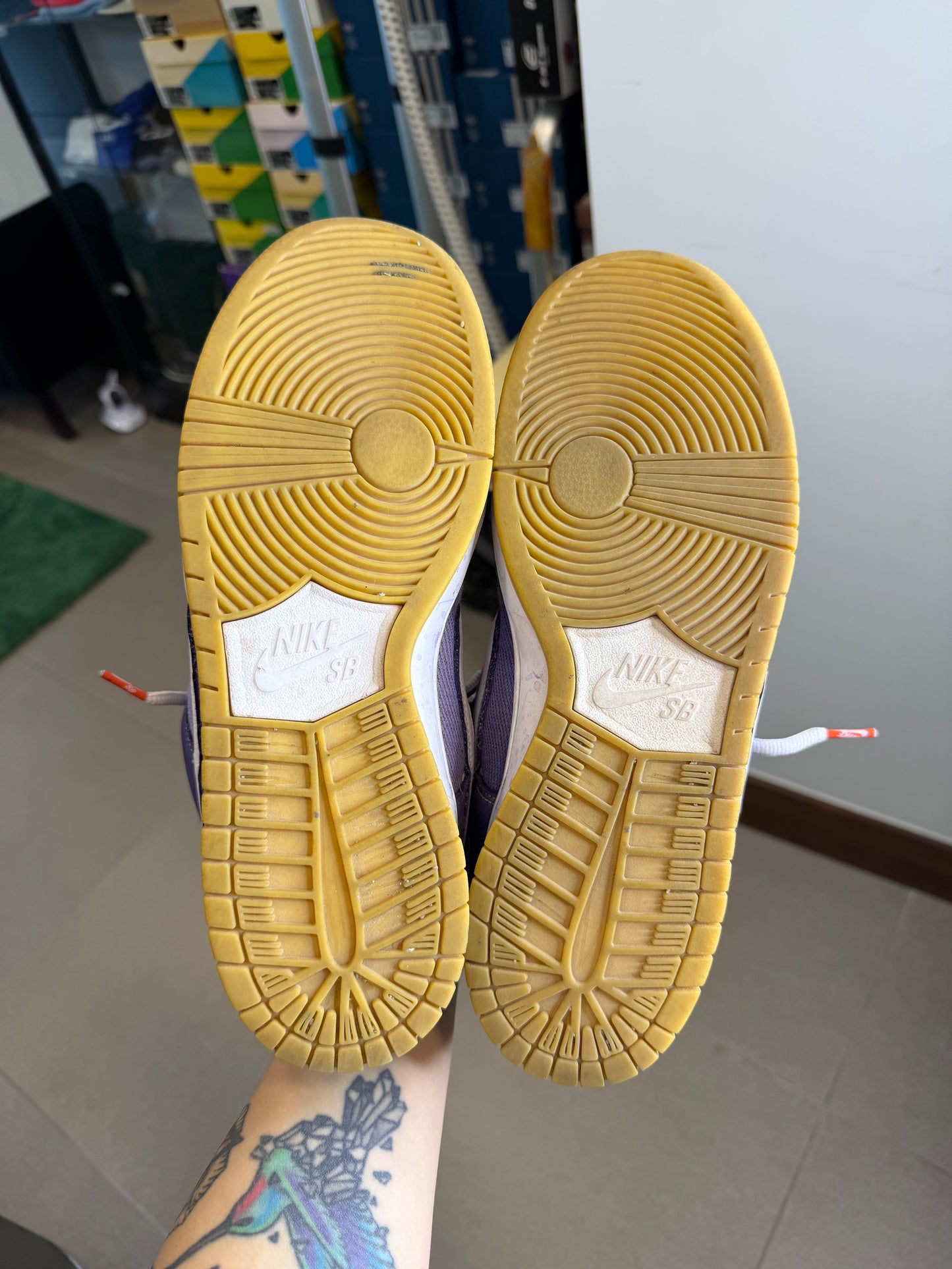 Nike SB Dunk Low Pro ISO Orange Label Unbleached Pack Lilac (USADA)