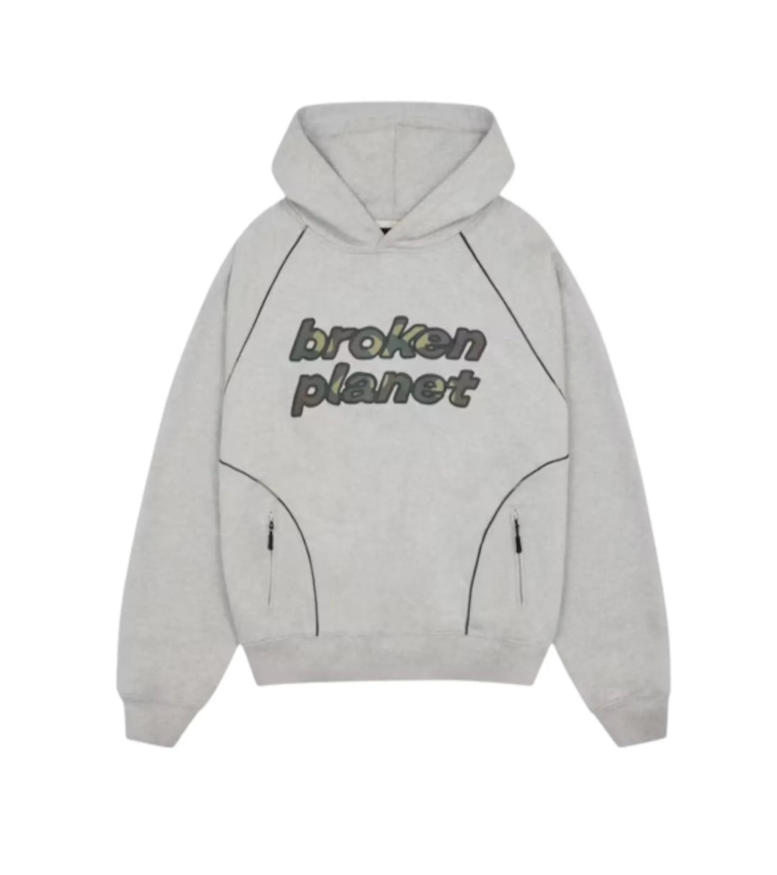 Broken Planet Performance Heather Grey Hoodie
