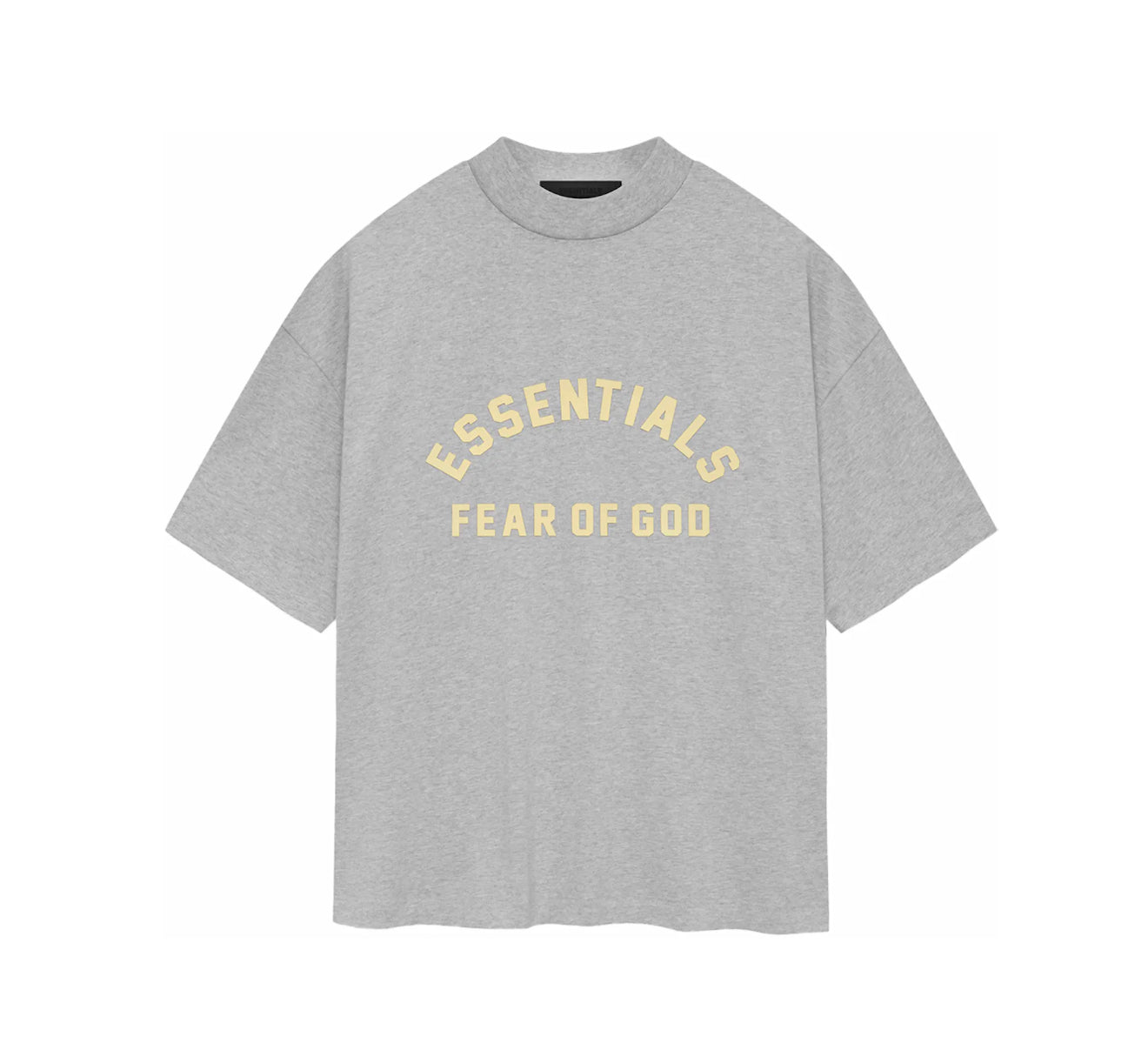 Essentials Heavy Jersey Crewneck Tee Light Heather Grey