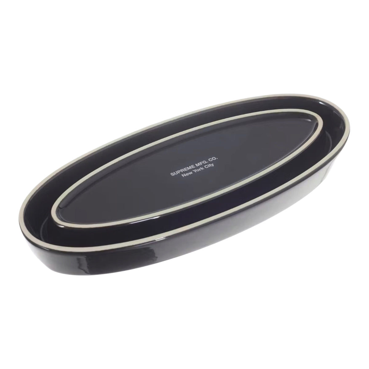 Supreme Oval Tray Black — 2