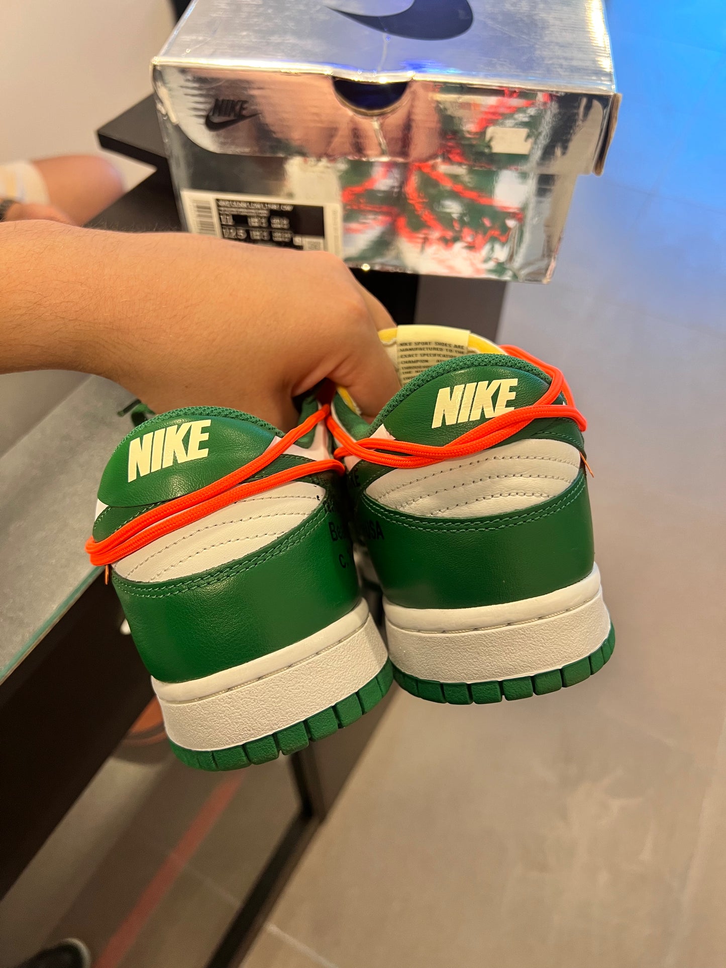 Off-White x Dunk Low 'Pine Green'