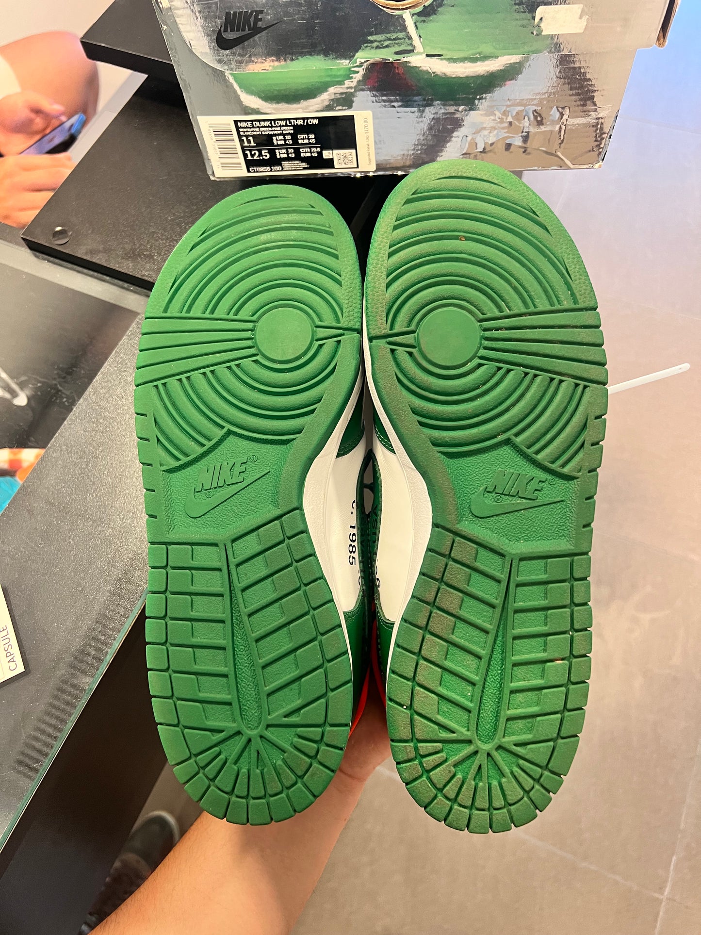 Off-White x Dunk Low 'Pine Green'