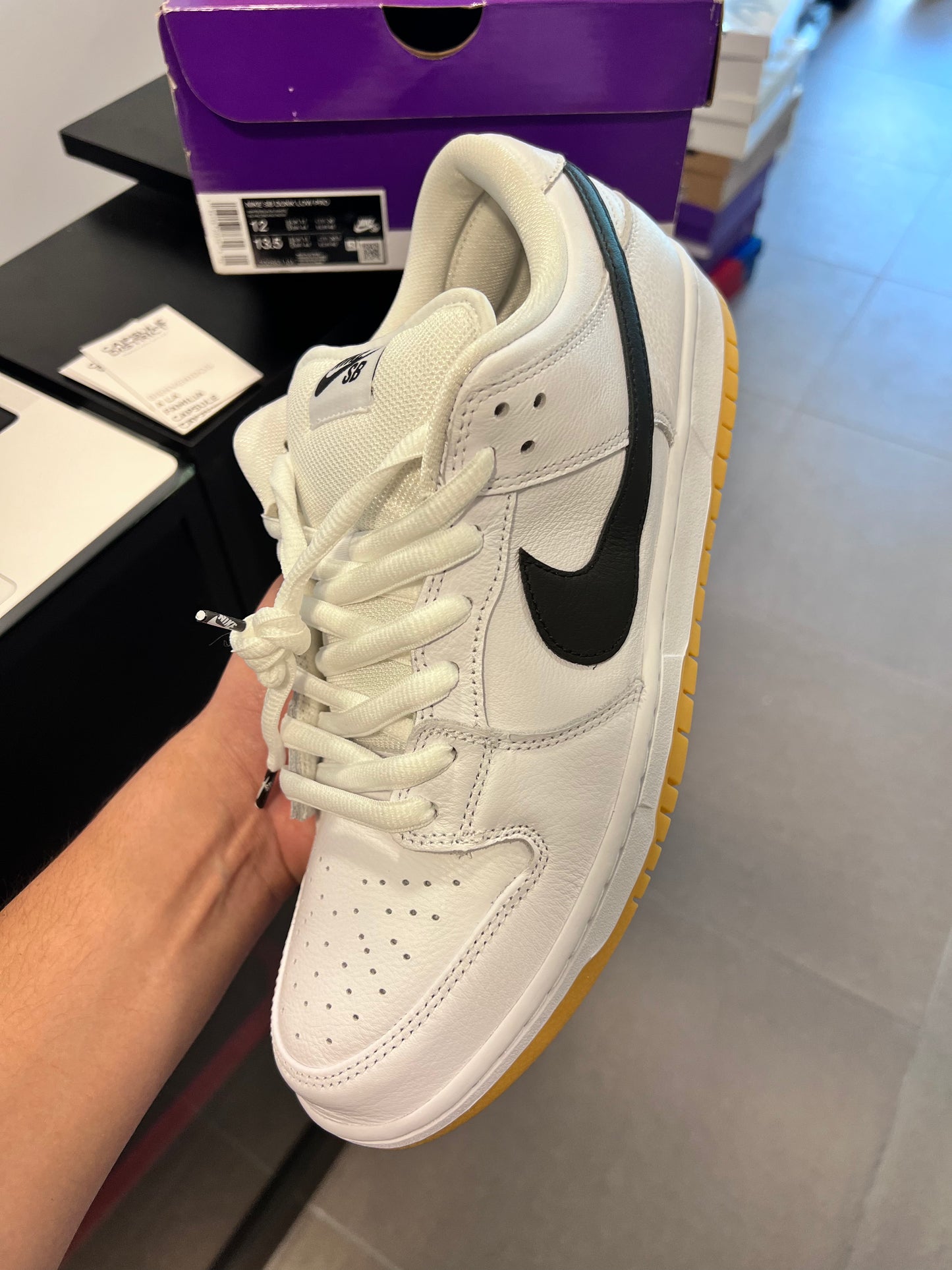 Nike SB Dunk Low White Gum