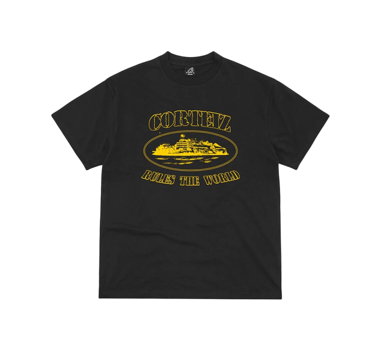 T-Shirt Corteiz OG Alcatraz Black/Yellow