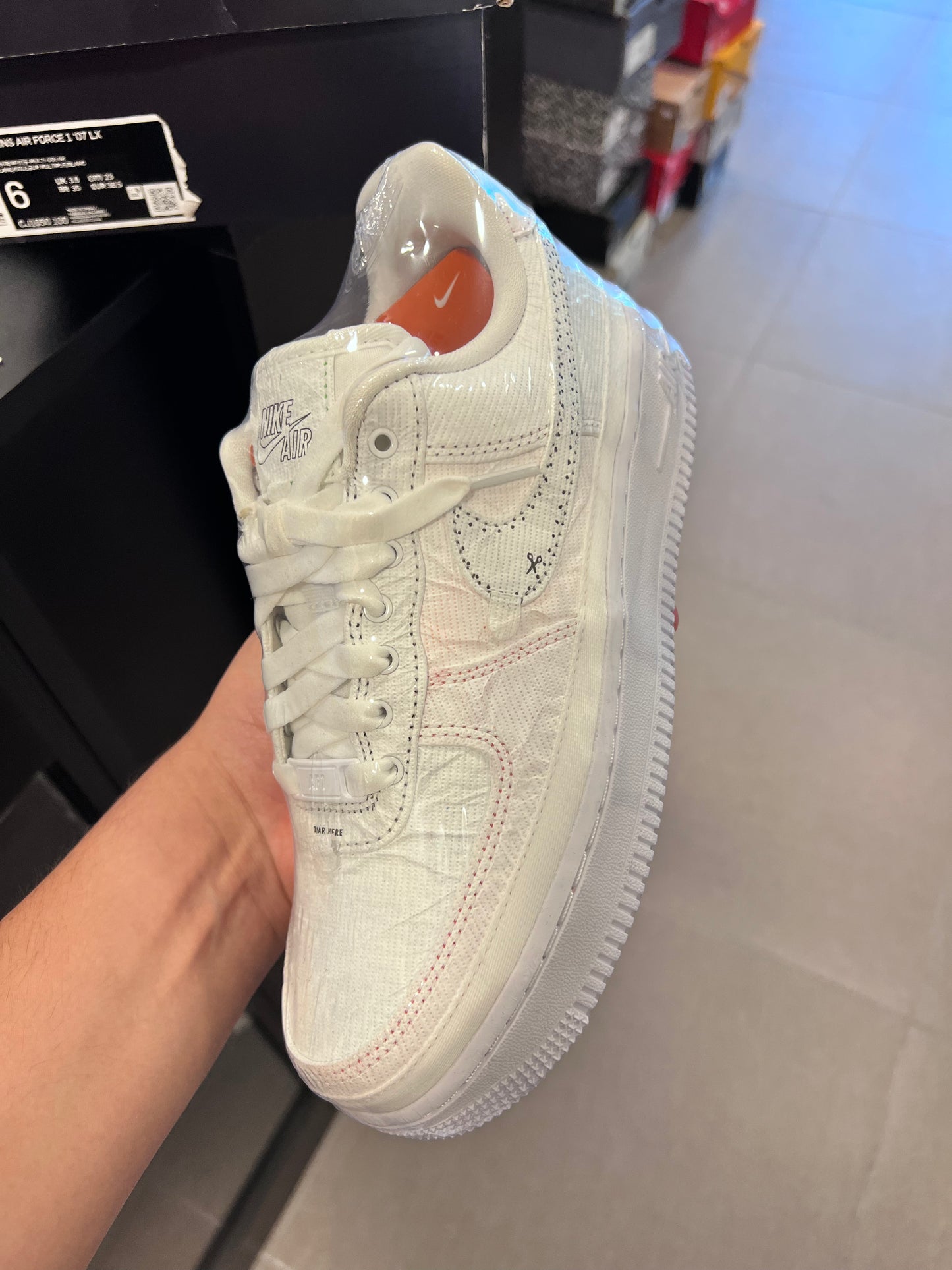 Nike Air Force 1 LX
Reveal Black Swoosh (Women's)