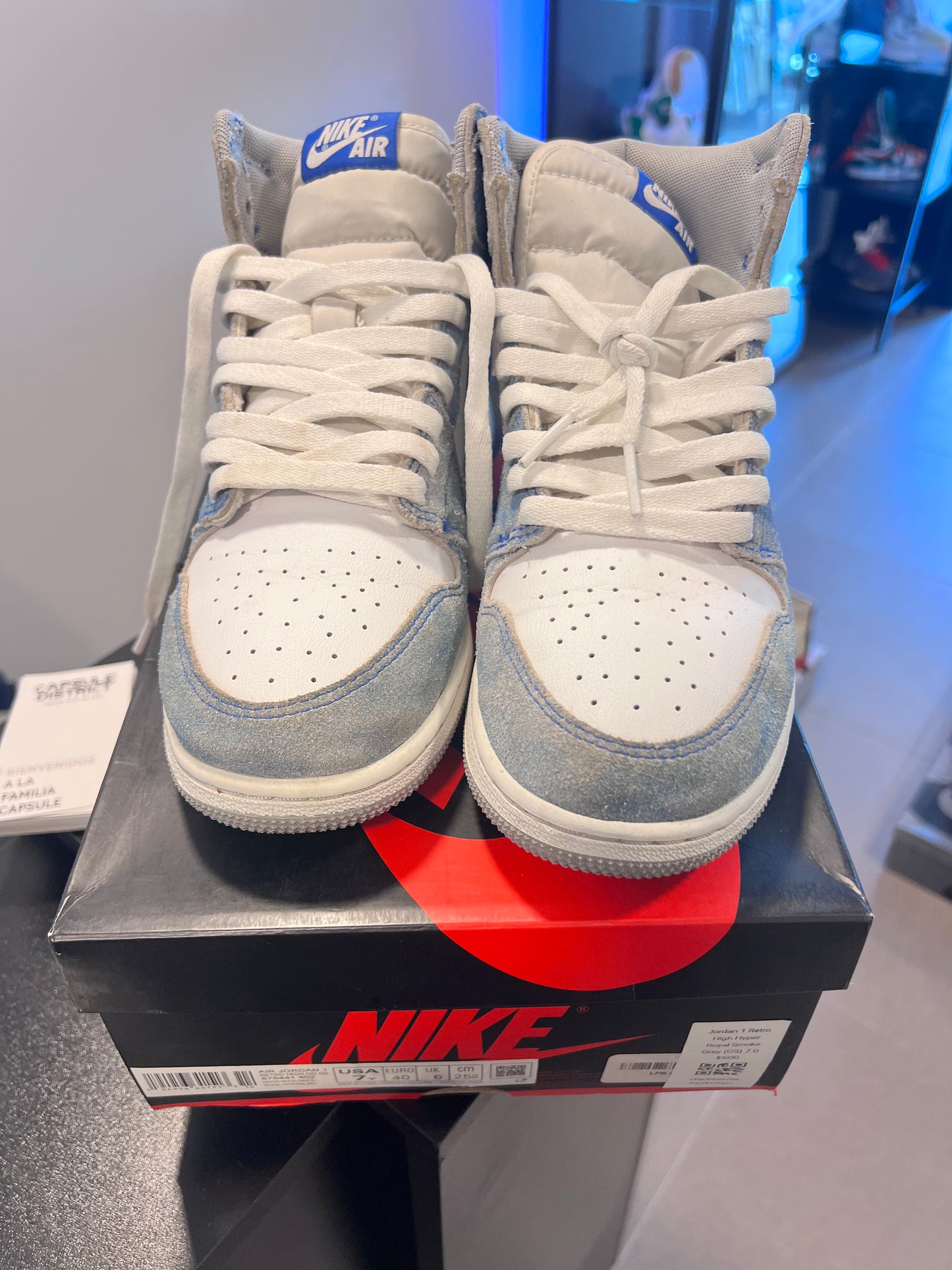 Jordan 1 Retro High
Hyper Royal Smoke Grey (GS)