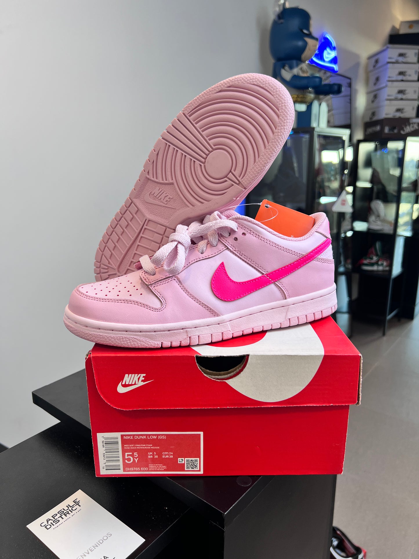 Nike Dunk Pink Low Triple Pink (GS)