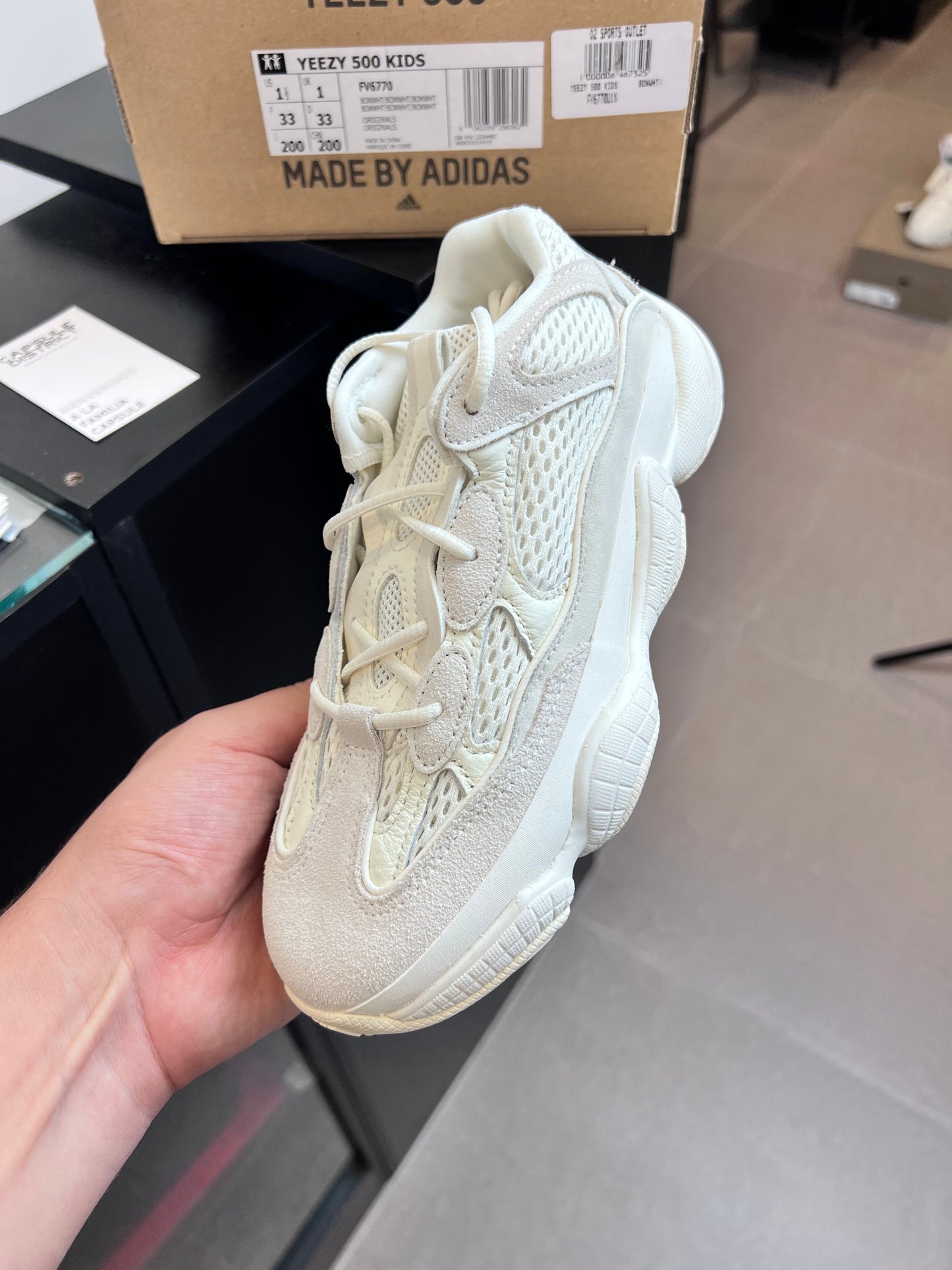 Adidas Yeezy 500 Bone White (Kids)