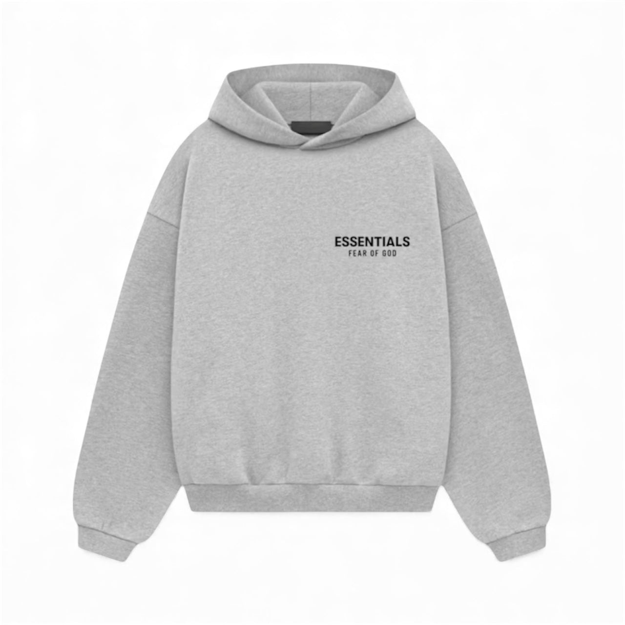 Fear Of God Essentials Fleece Hoodie Light Heather Grey – Capsule