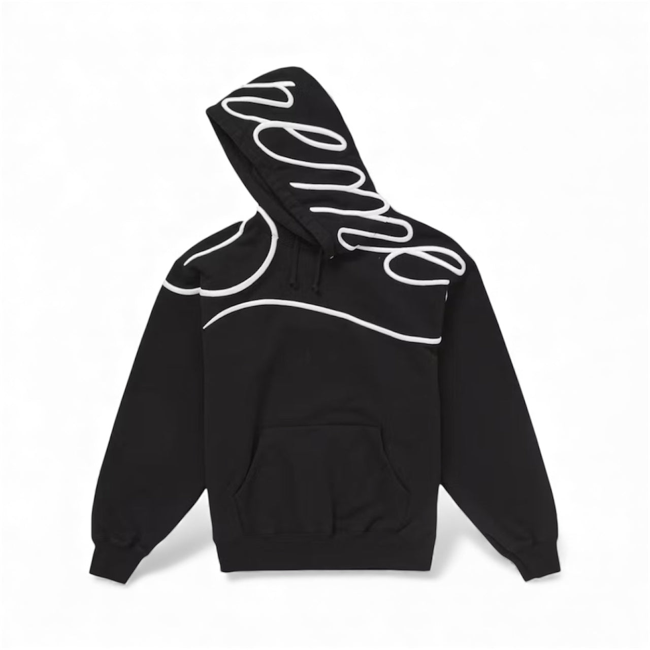 Supreme Shoulder Script Hooded Sweatshirt Black