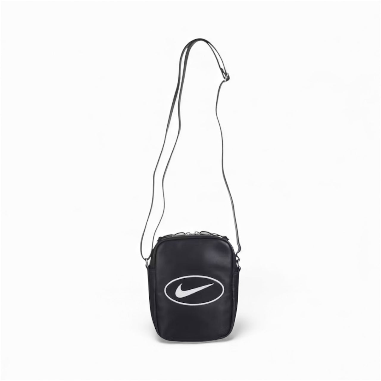 Supreme Nike Leather Shoulder Bag Black