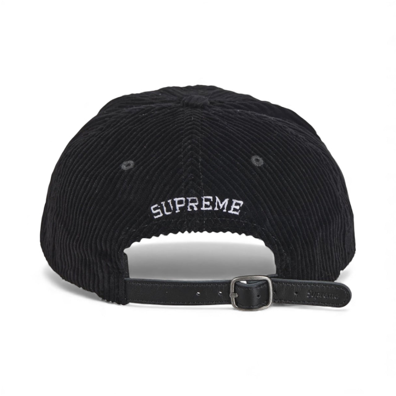 Supreme Corduroy S Logo 6-Panel Black (FW24)