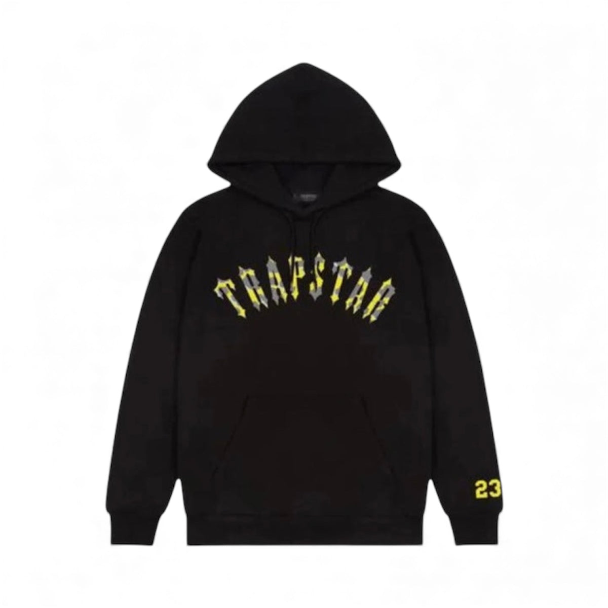 Hoodie Trapstar Black / Yellow