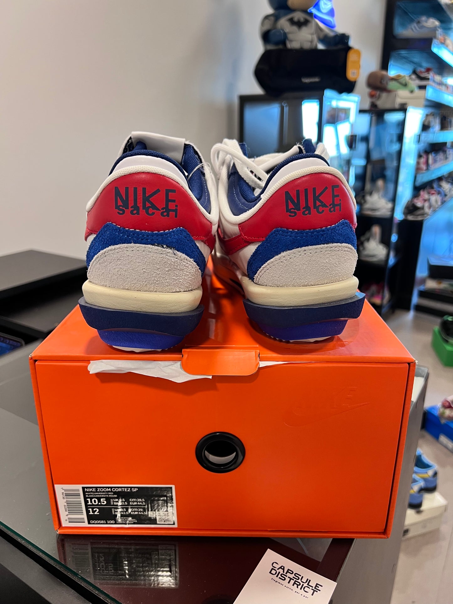 Nike Zoom Cortez SP
sacai White University Red Blue