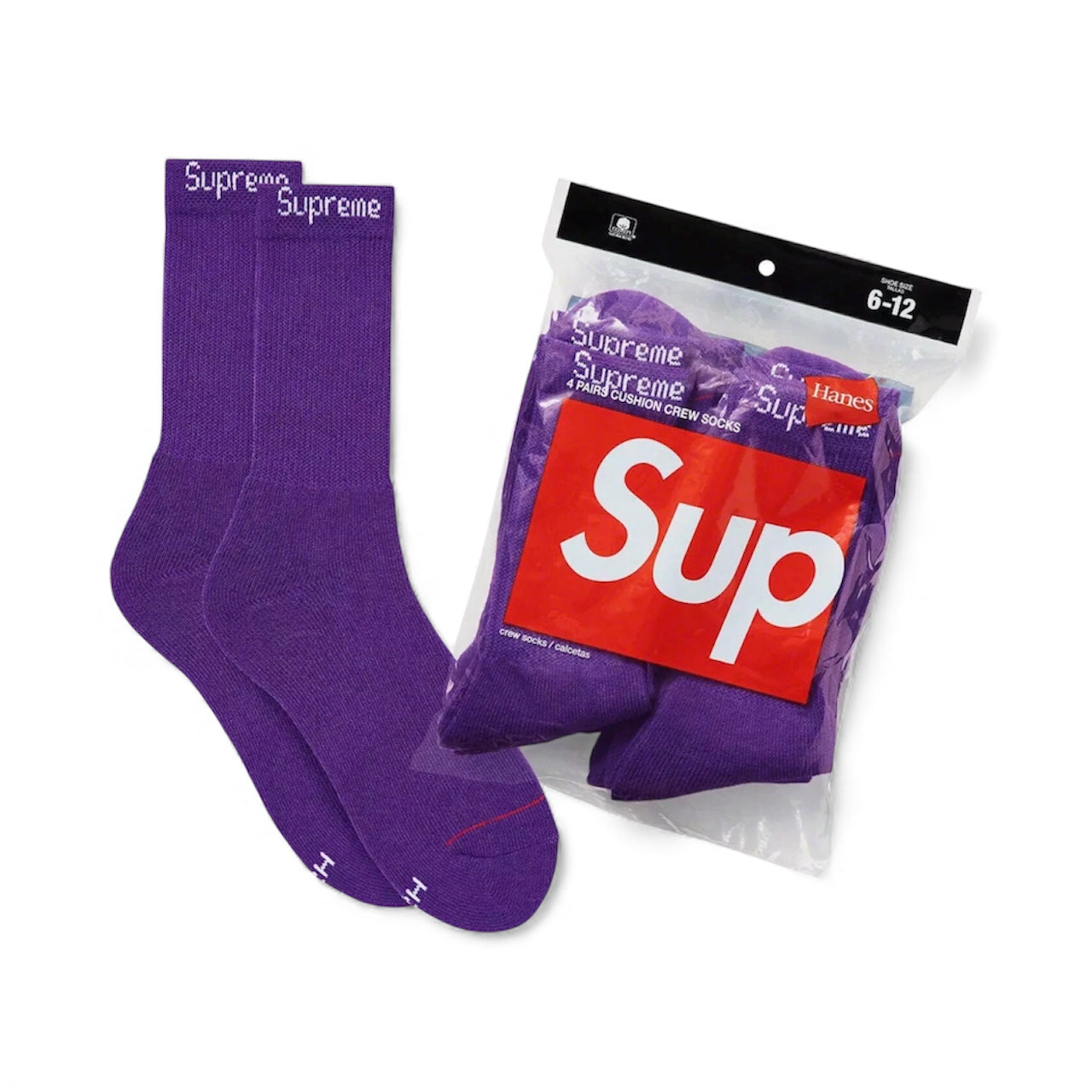 Próximamente - Supreme Hanes Socks Purple (PAR)