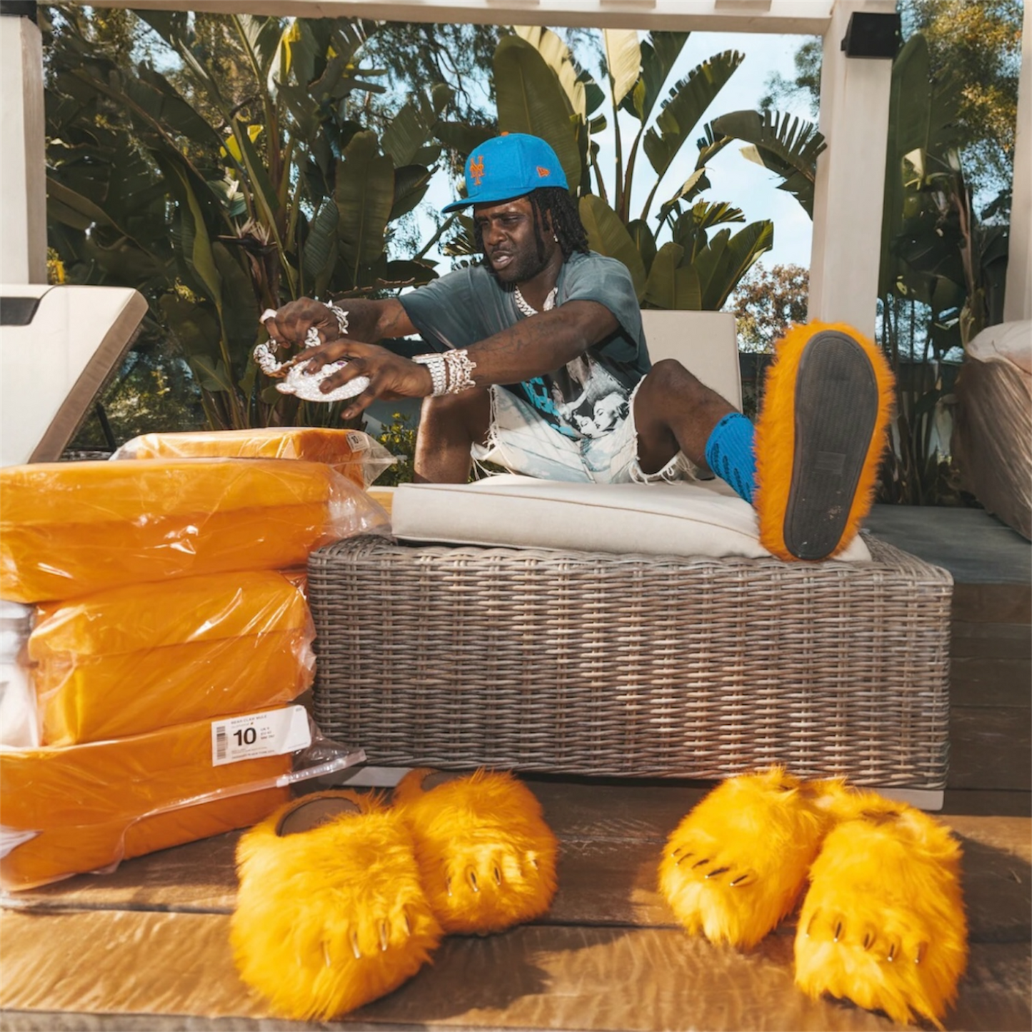 Próximamente - Glorange Bear Claw Mules Orange