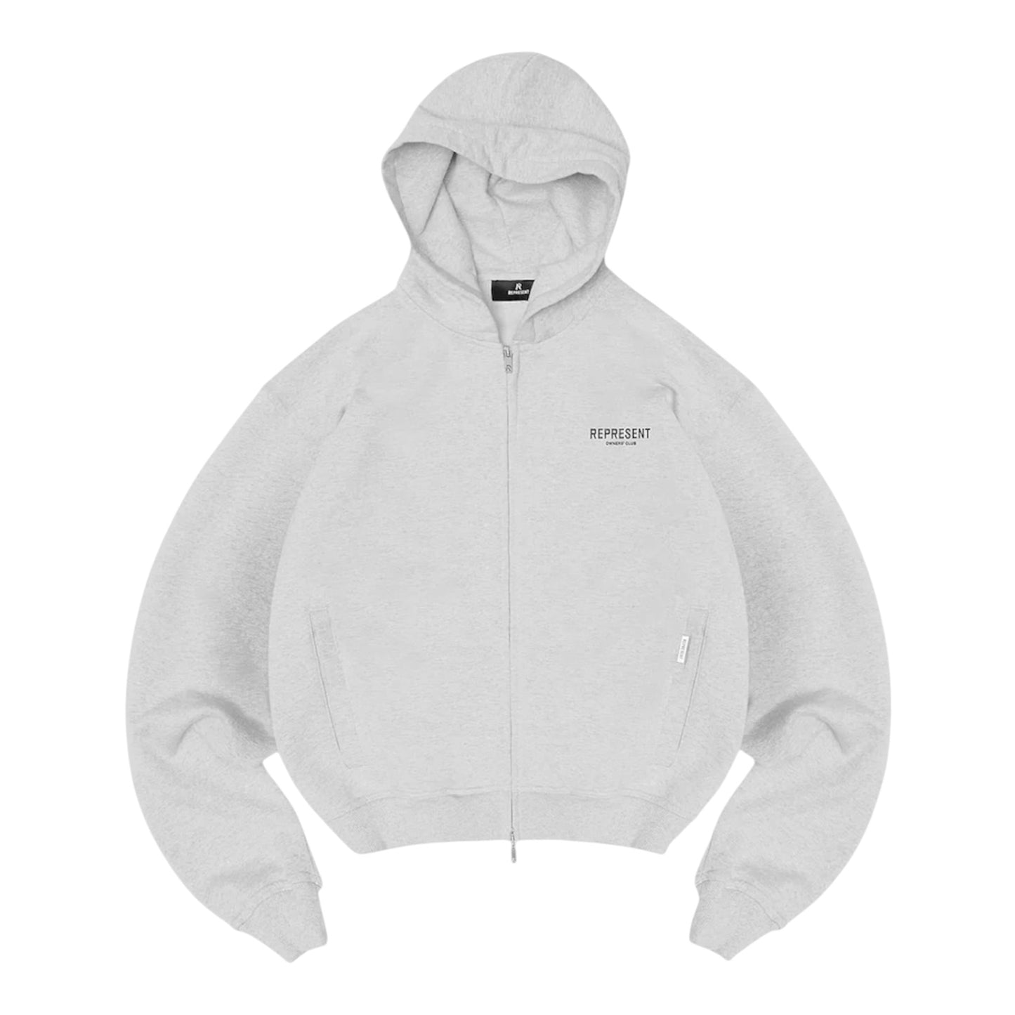 Represent Owners Club Zip Hoodie - Ash Grey