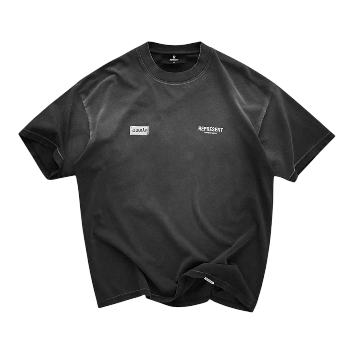 Represent X Oasis Owners Club T-Shirt - Stained Black