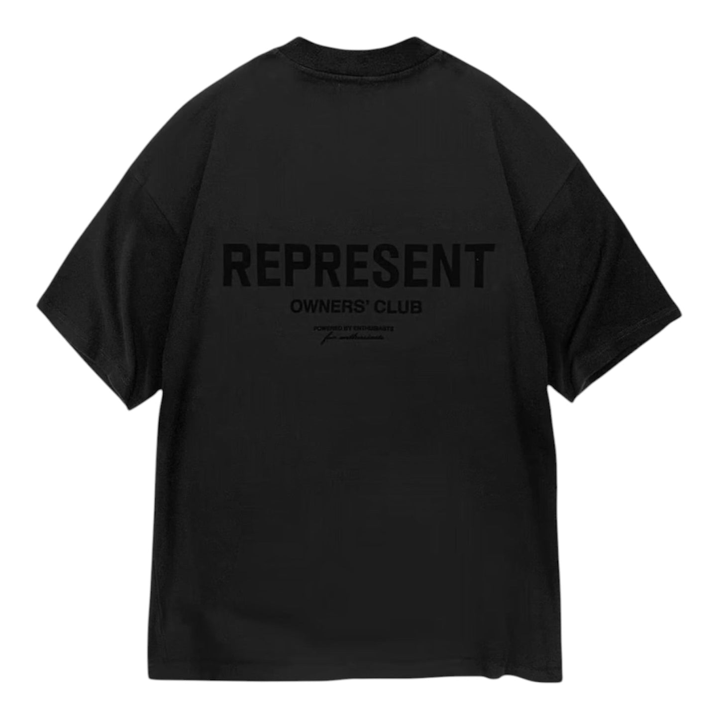 Represent Owners Club Flocked T-Shirt - Black