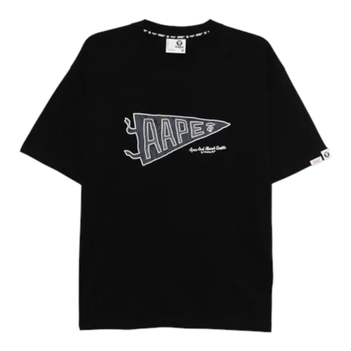 T-Shirt Aape By A Bathing Ape Graphic-Print Black