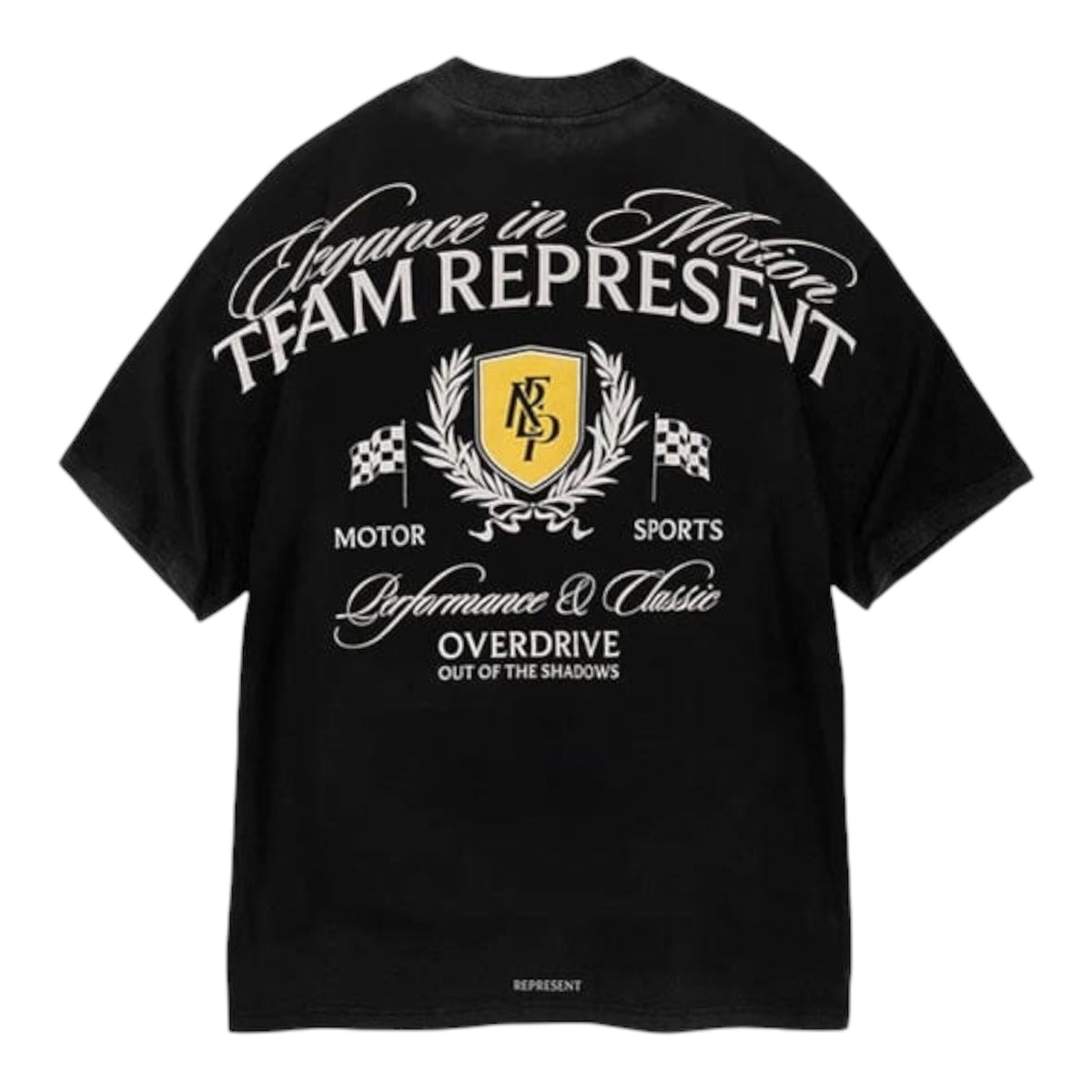 Represent Crest T-Shirt Vintage Black