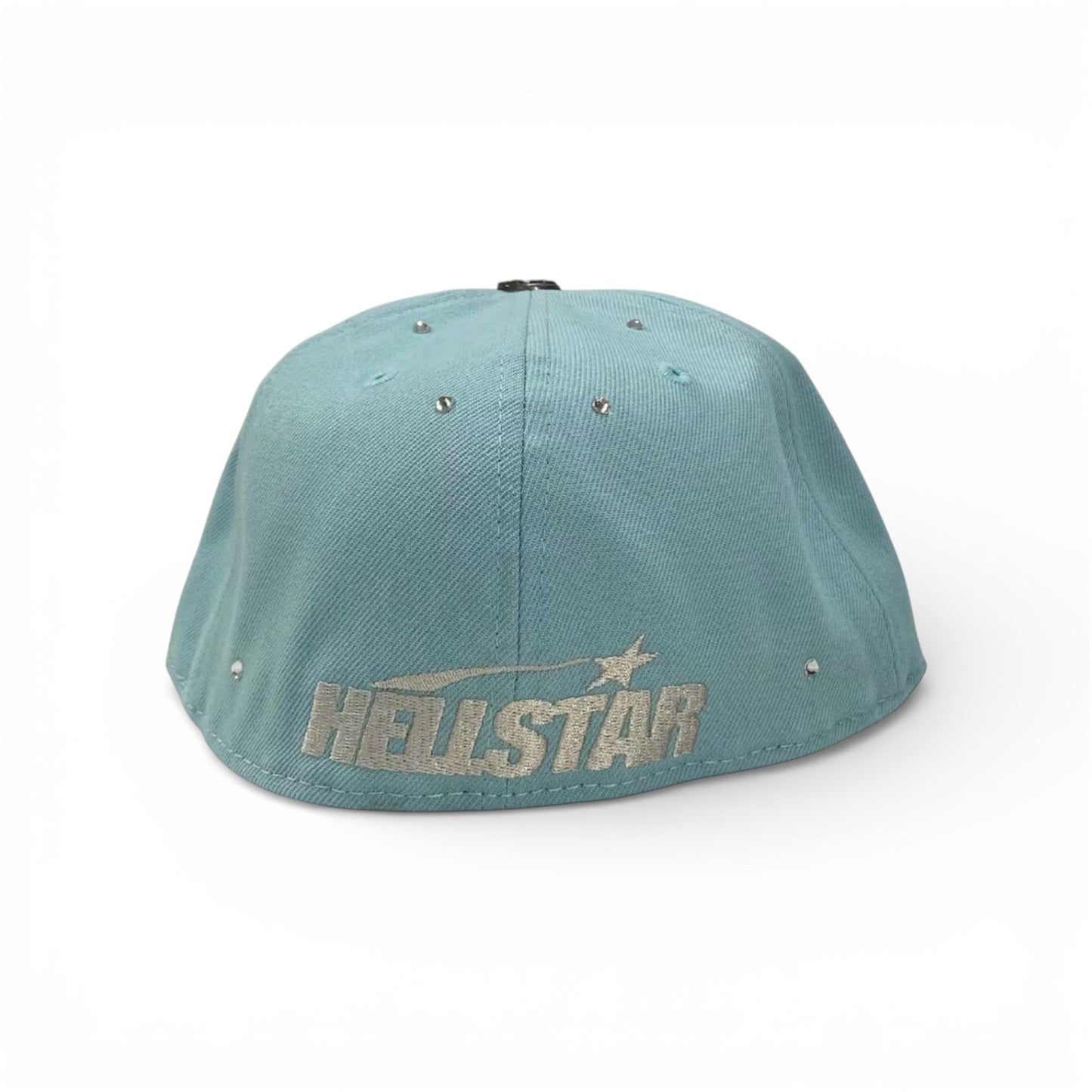 Hellstar OG Logo Rhinestones 59Fifty Fitted Hat Baby Blue